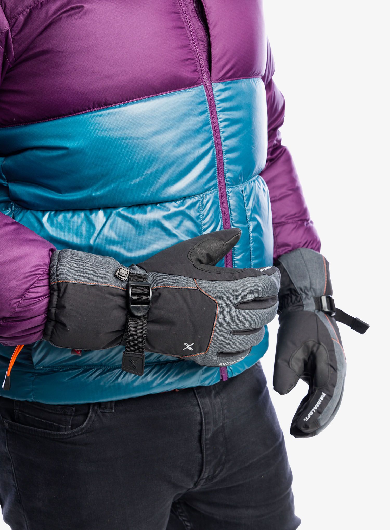 Zimní rukavice Extremities Torres Peak Glove - grey/black