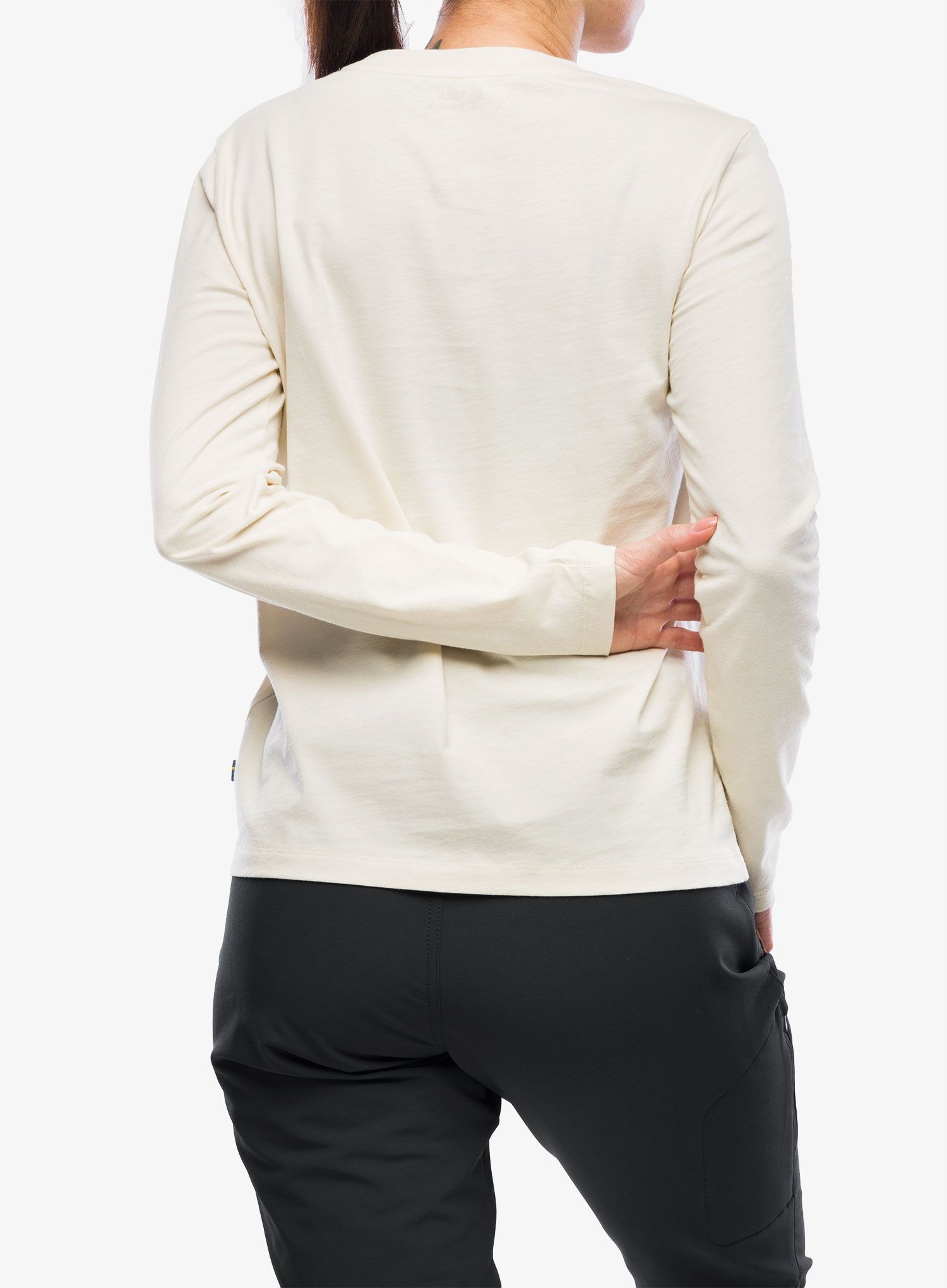 Dámské tričko s dlouhým rukávem Fjallraven 1960 Logo T-shirt L/S W - chalk white