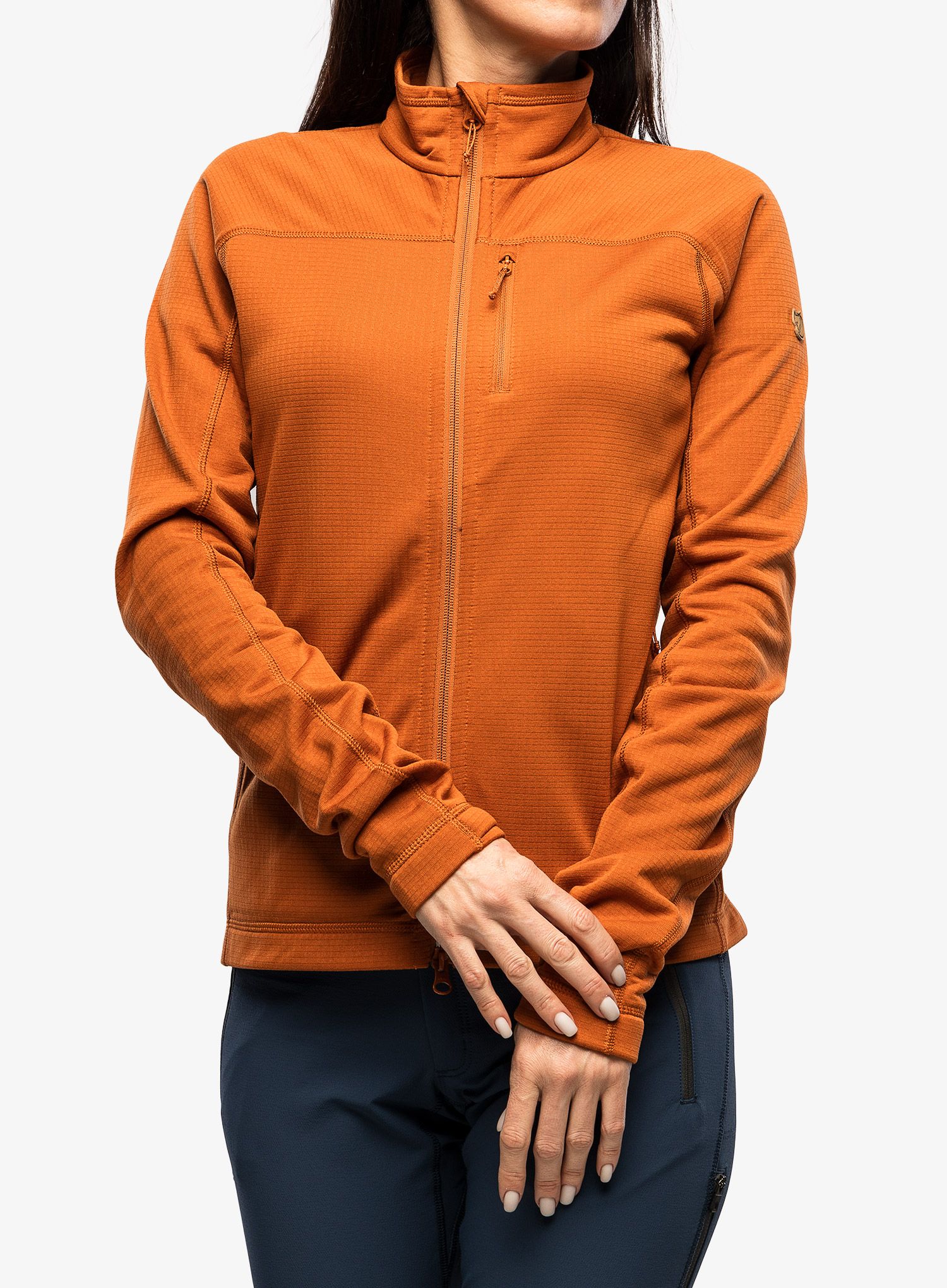 Dámská mikina na zip Fjallraven Abisko Lite Fleece Jacket - terracotta brown