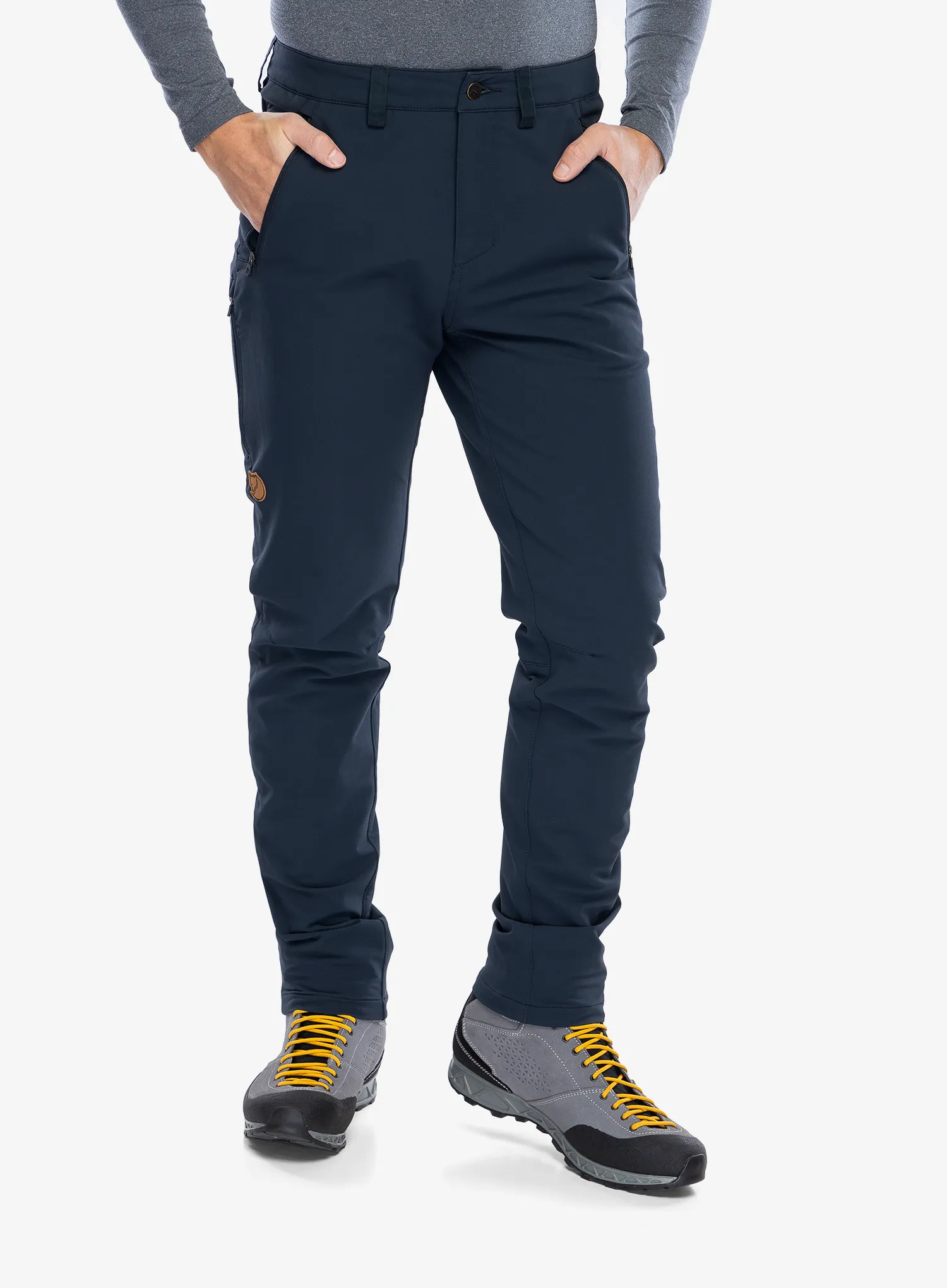 Trekové kalhoty Fjallraven Abisko Winter Stretch Trousers - dark navy