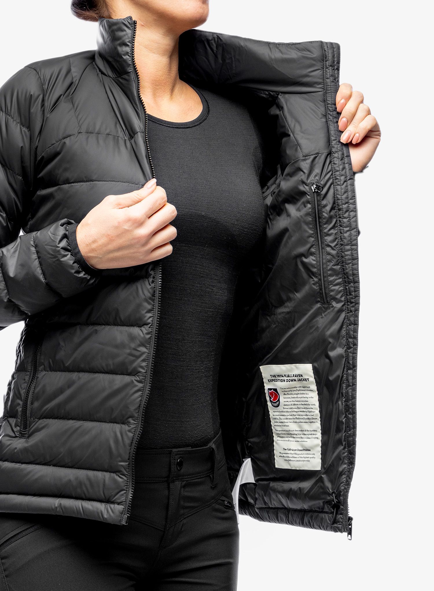 Dámská péřová bunda Fjallraven Expedition Pack Down Jacket - black