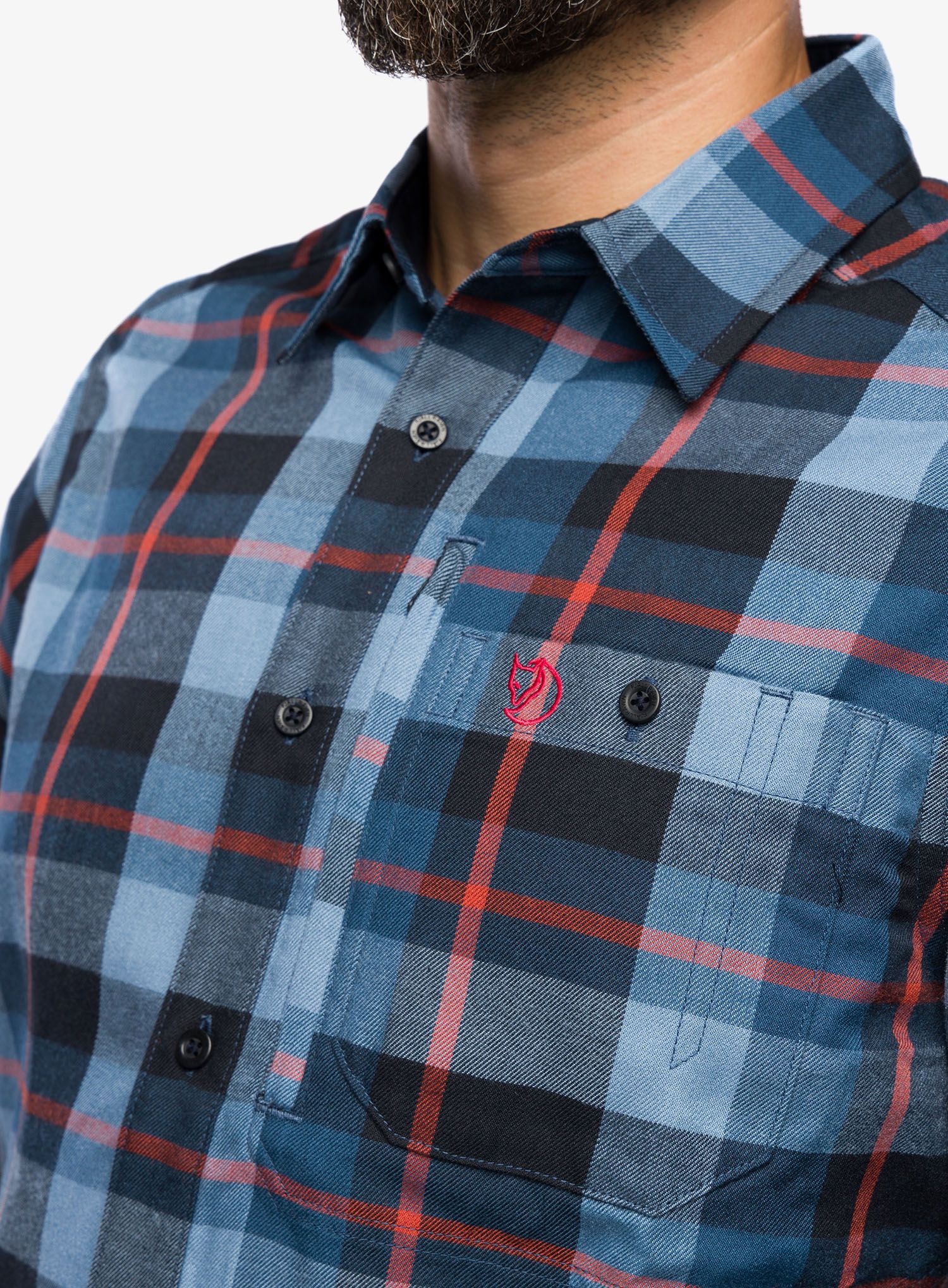 Turistická košile Fjallraven Fjallglim Shirt - indigo blue/dawn blue