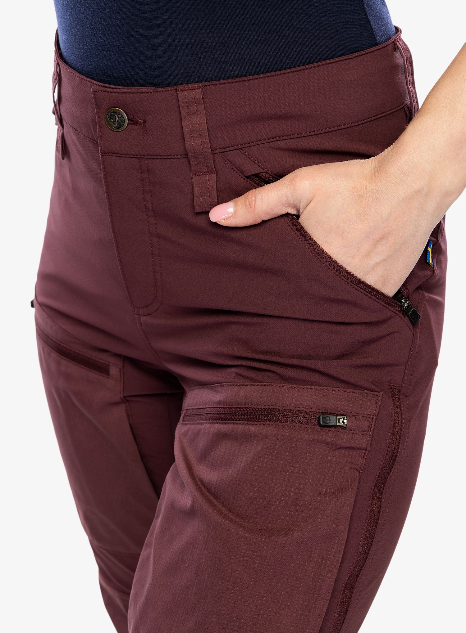 Trekové kalhoty dámské Fjallraven Keb Agile Trousers - port