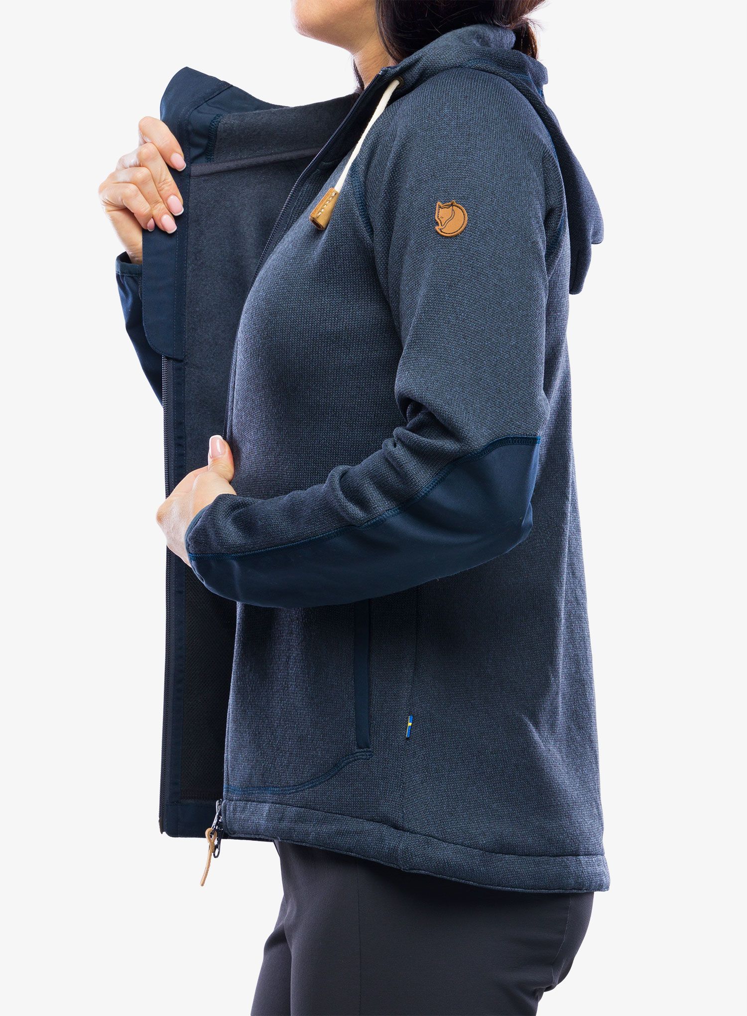 Dámská mikina Fjallraven Ovik Fleece Hoodie - navy