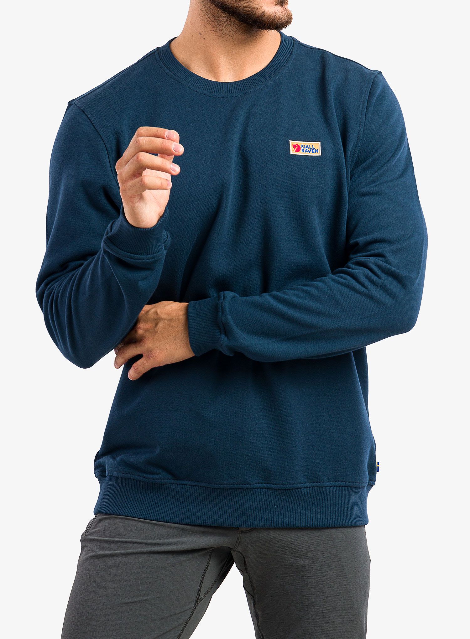 Mikina Fjallraven Vardag Sweater - storm/storm