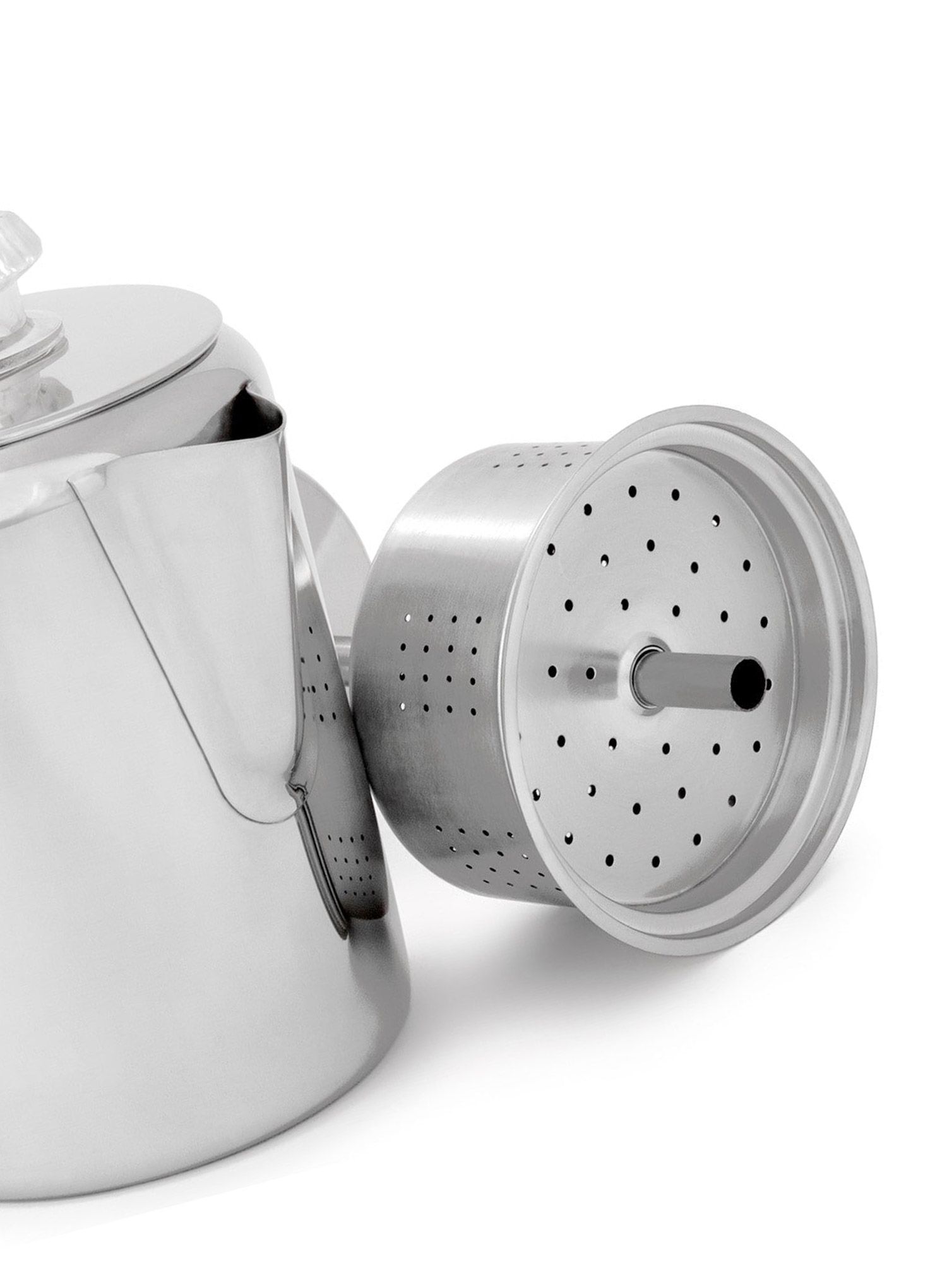 Cestovní kávovar GSI Glacier Stainless 3 Cup Perc W/Silicone Handle