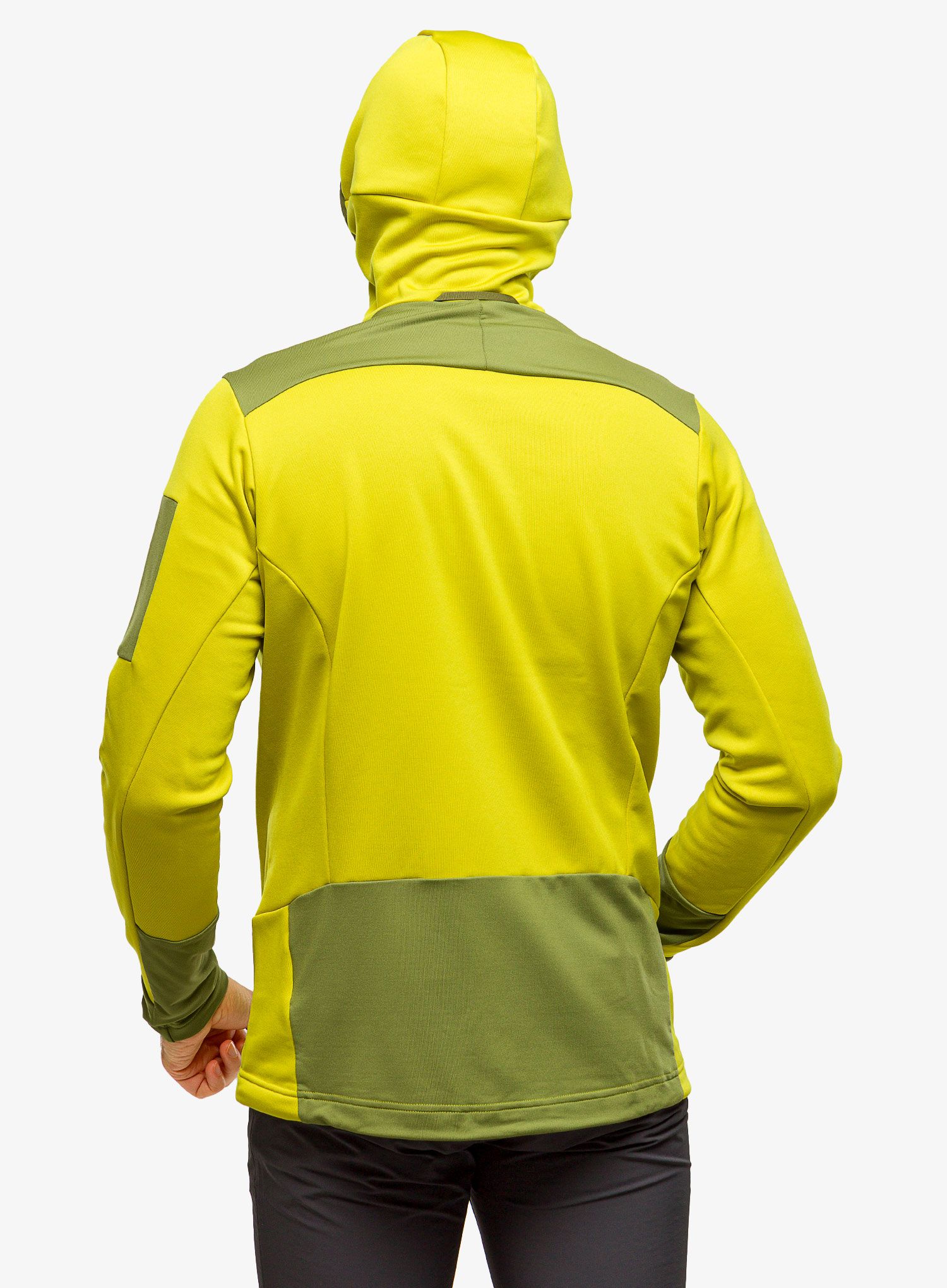 Fleece mikina pánská Haglofs Astral Hood - aurora/olive green