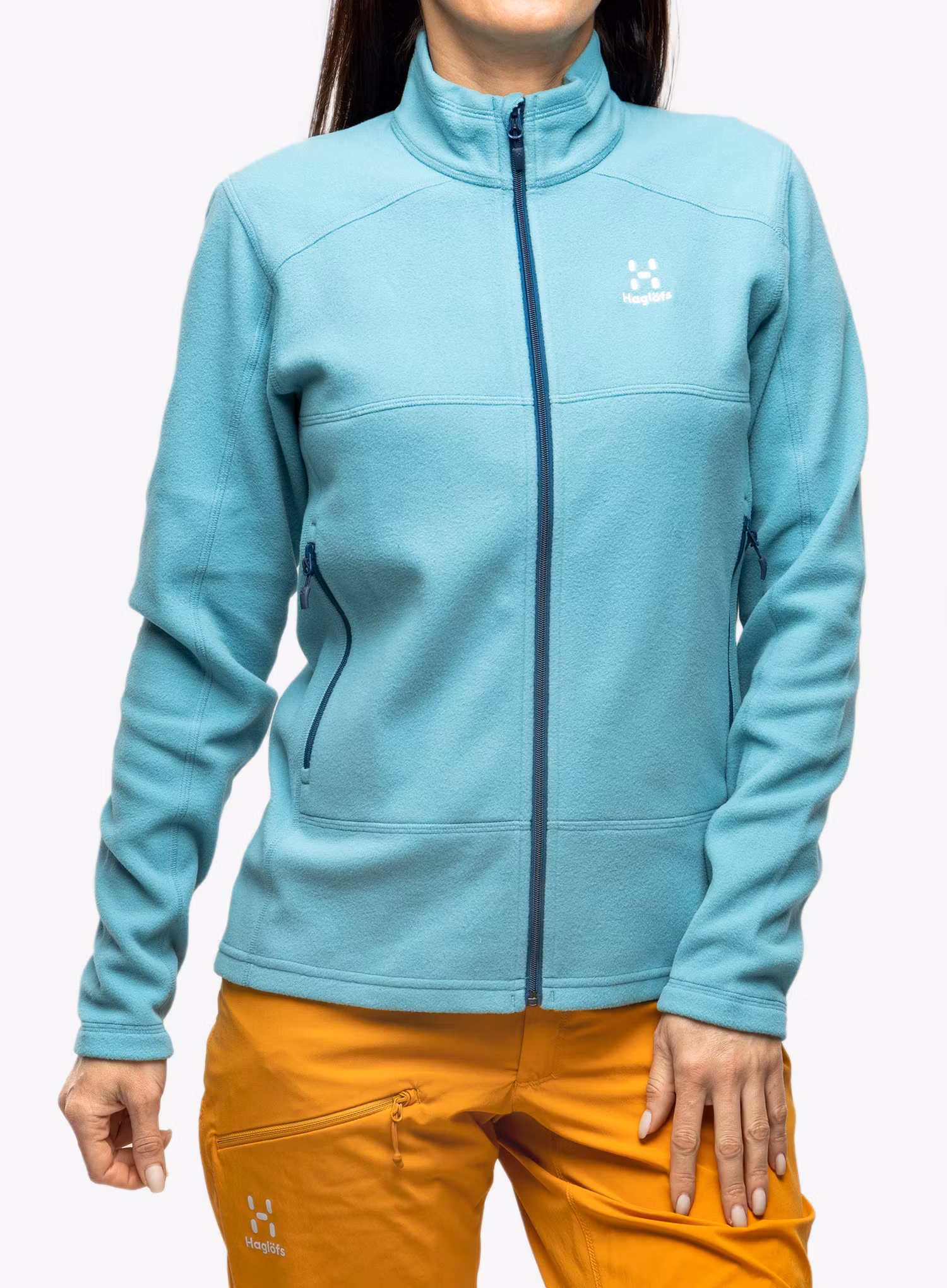 Fleece mikina dámská Haglofs Buteo Mid Jacket - frost blue