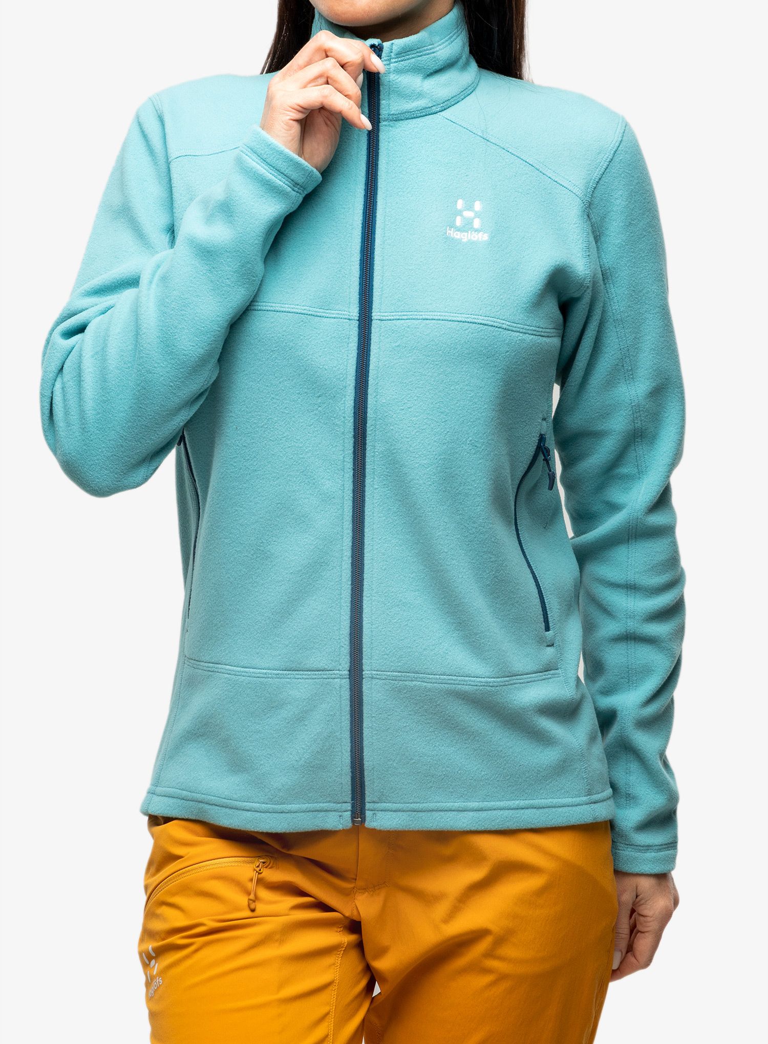 Fleece mikina dámská Haglofs Buteo Mid Jacket - frost blue