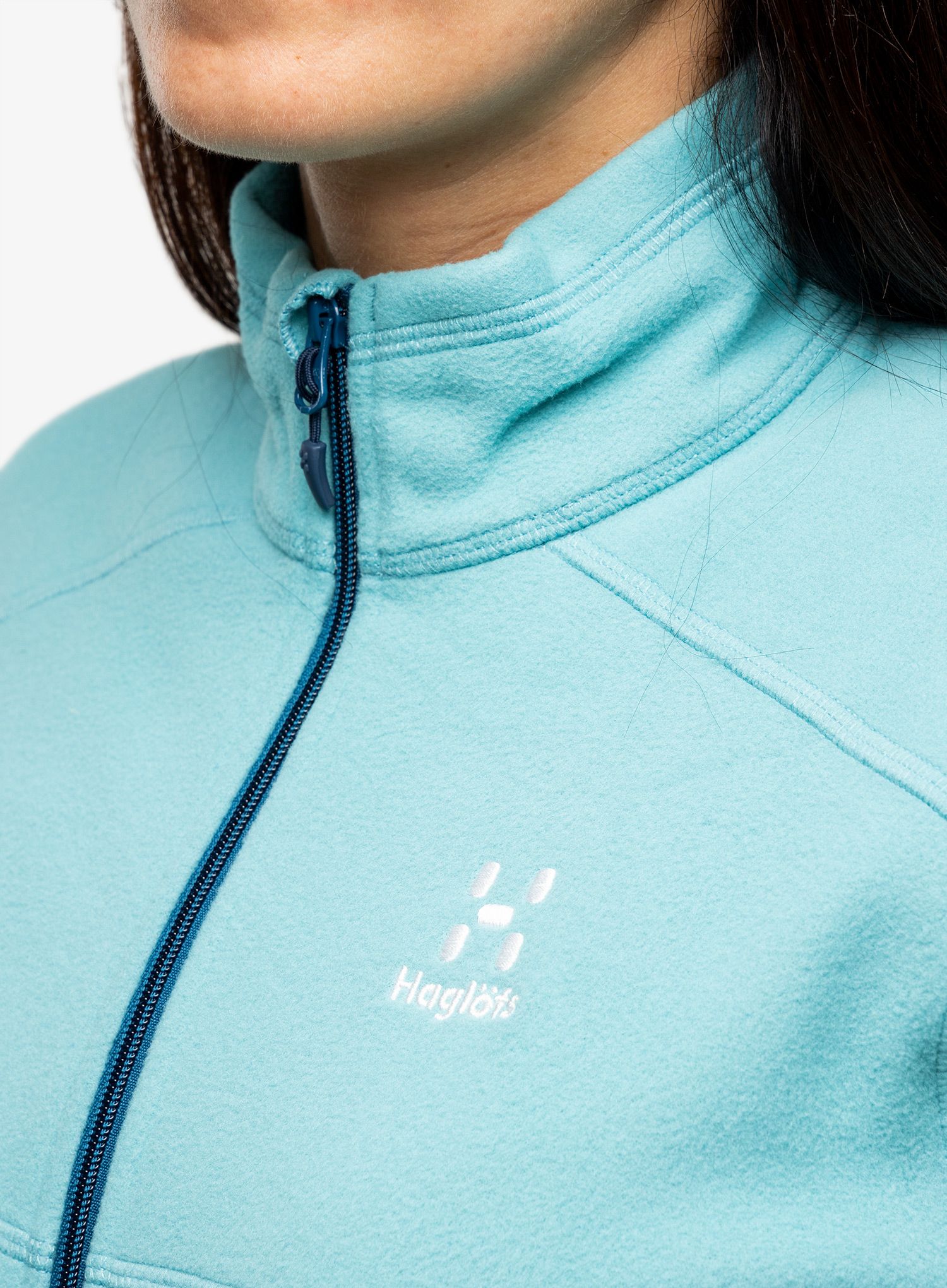 Fleece mikina dámská Haglofs Buteo Mid Jacket - frost blue