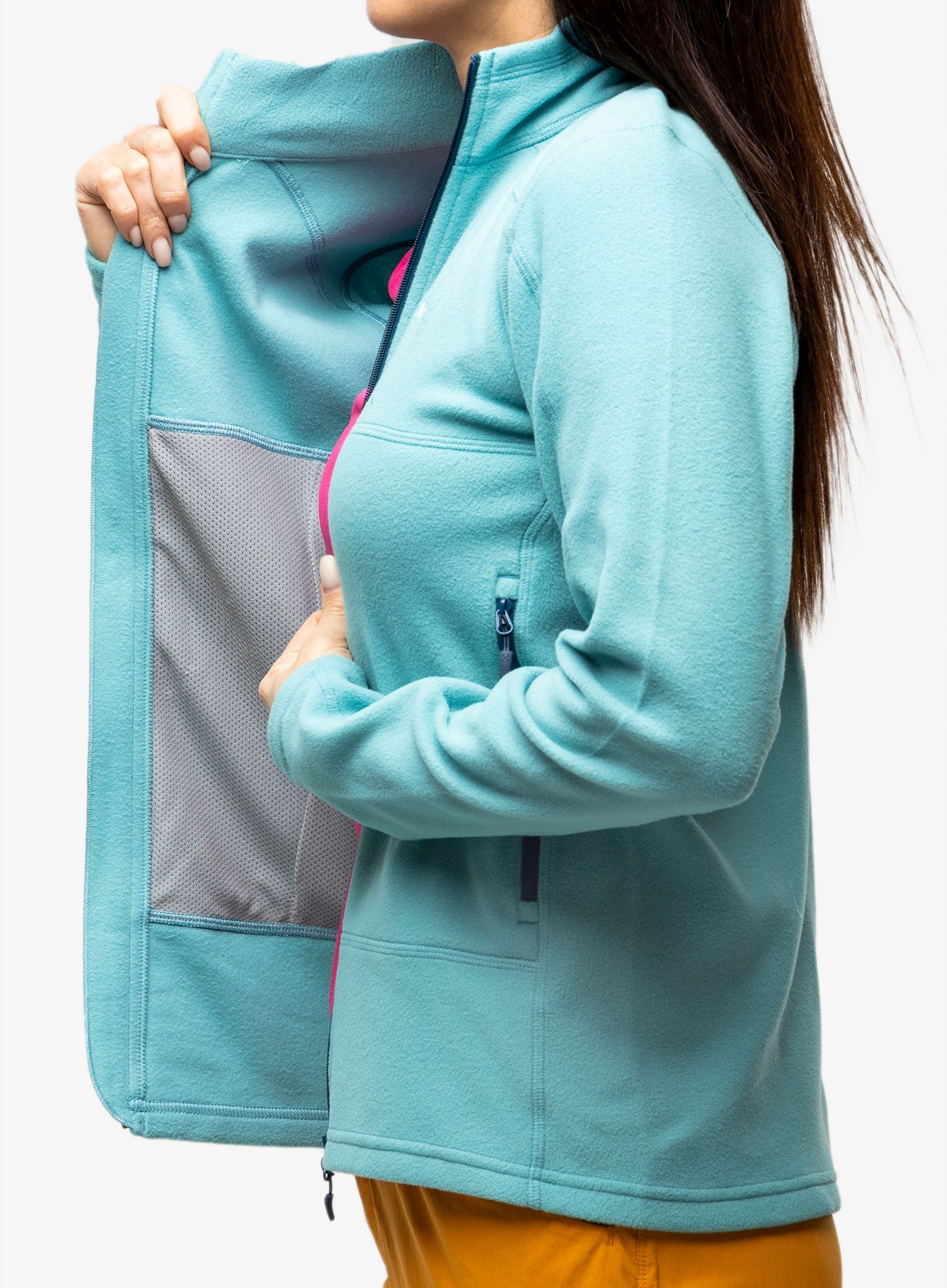 Fleece mikina dámská Haglofs Buteo Mid Jacket - frost blue