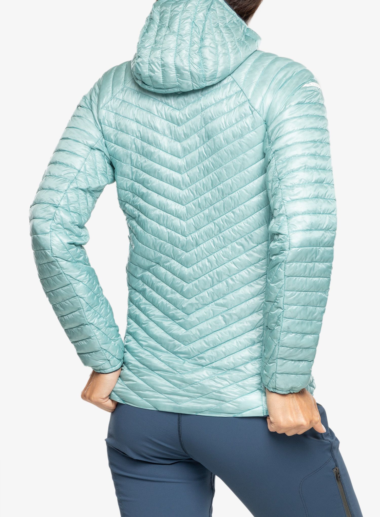 Dámská bunda na hory Haglofs L.I.M Mimic Hood - frost blue