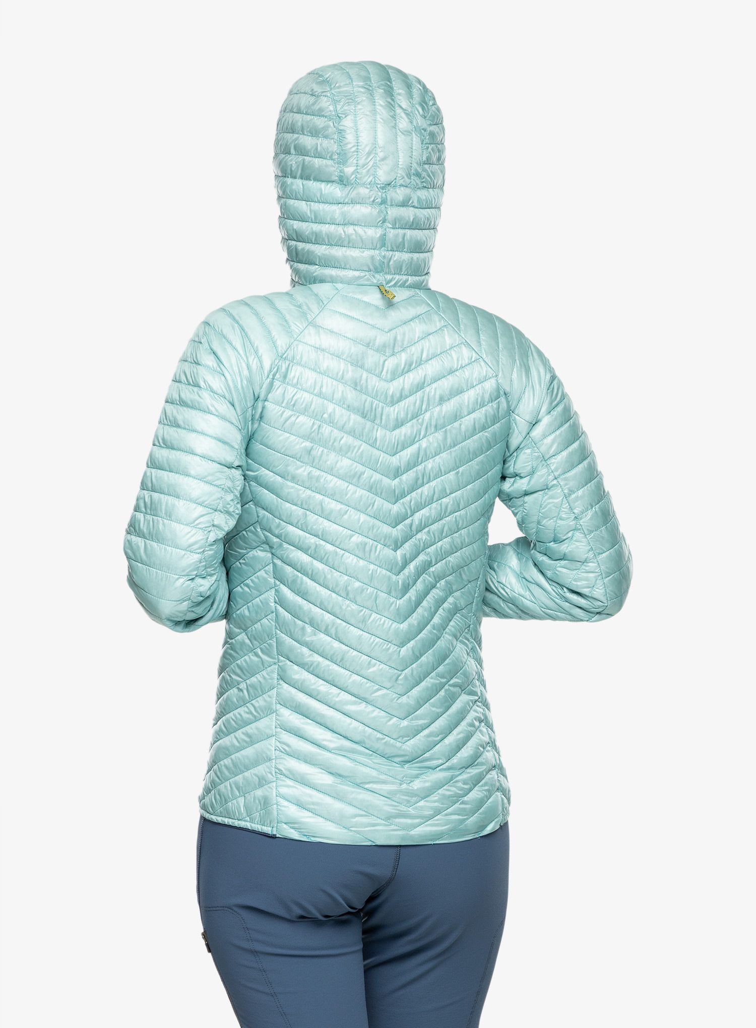 Dámská bunda na hory Haglofs L.I.M Mimic Hood - frost blue
