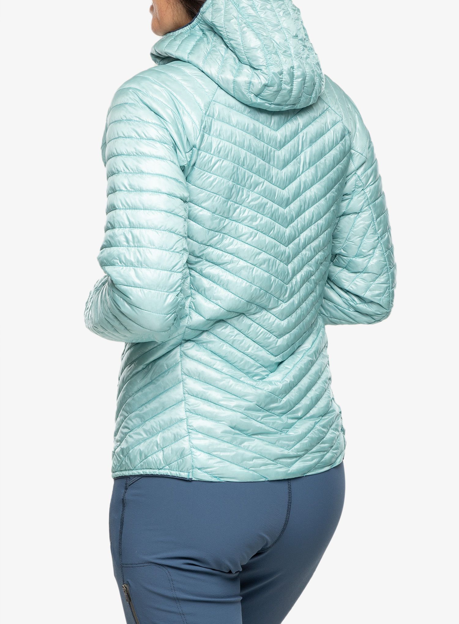 Dámská bunda na hory Haglofs L.I.M Mimic Hood - frost blue
