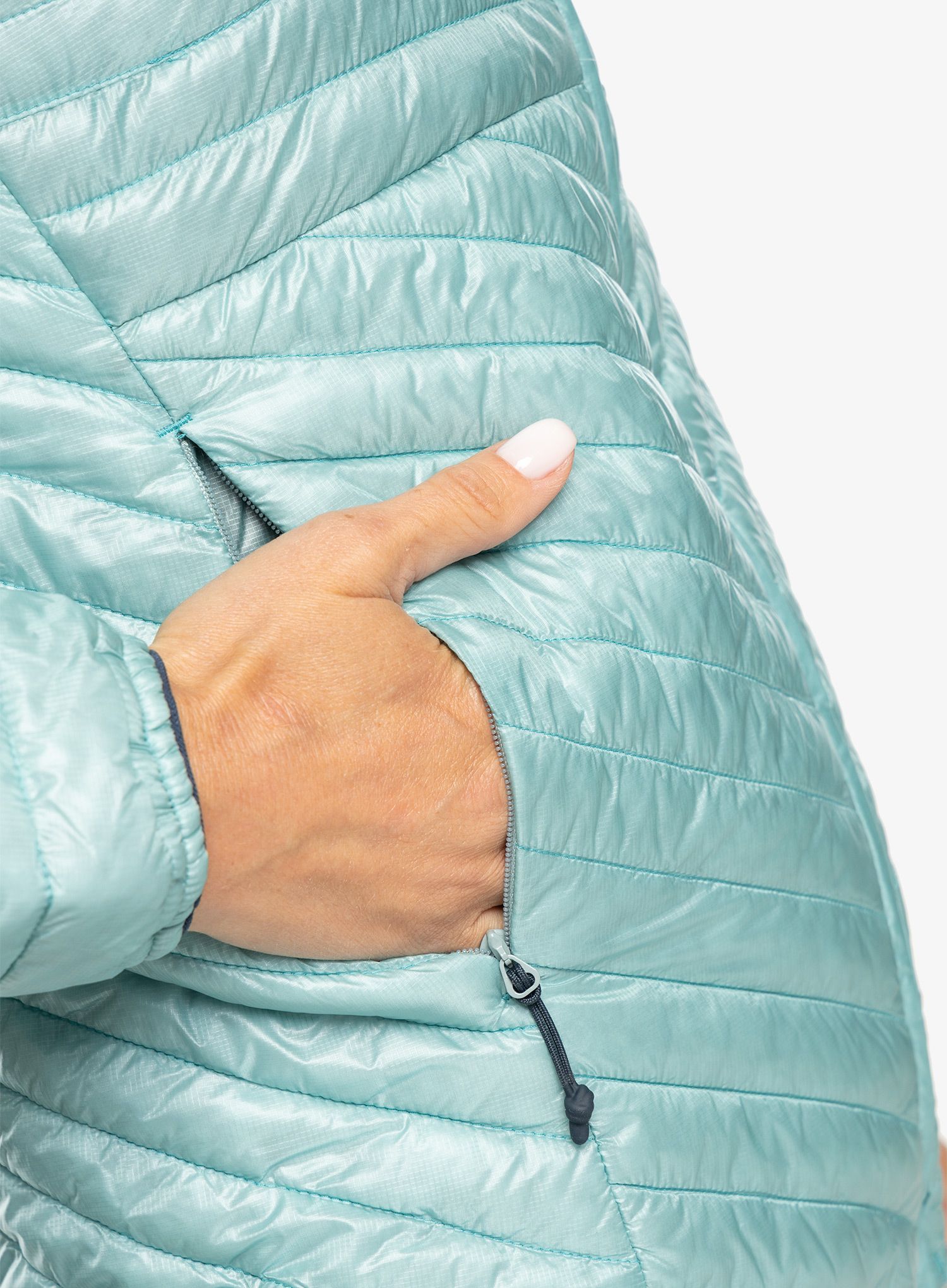 Dámská bunda na hory Haglofs L.I.M Mimic Hood - frost blue