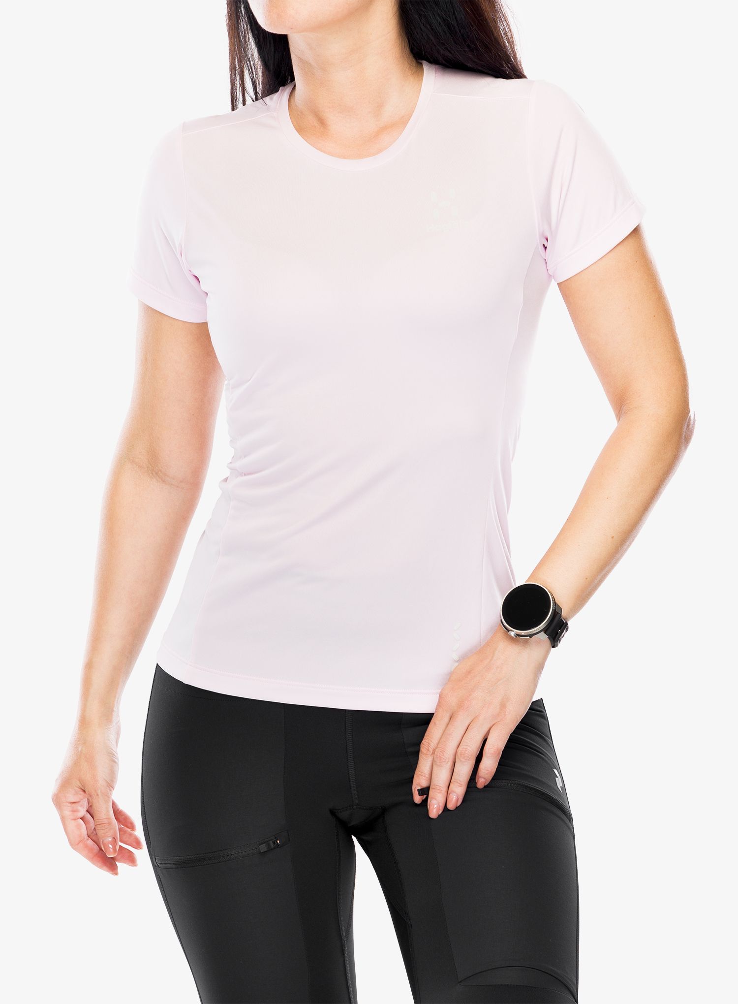Dámské rychleschnoucí triko Haglofs L.I.M Tech Tee - fresh pink