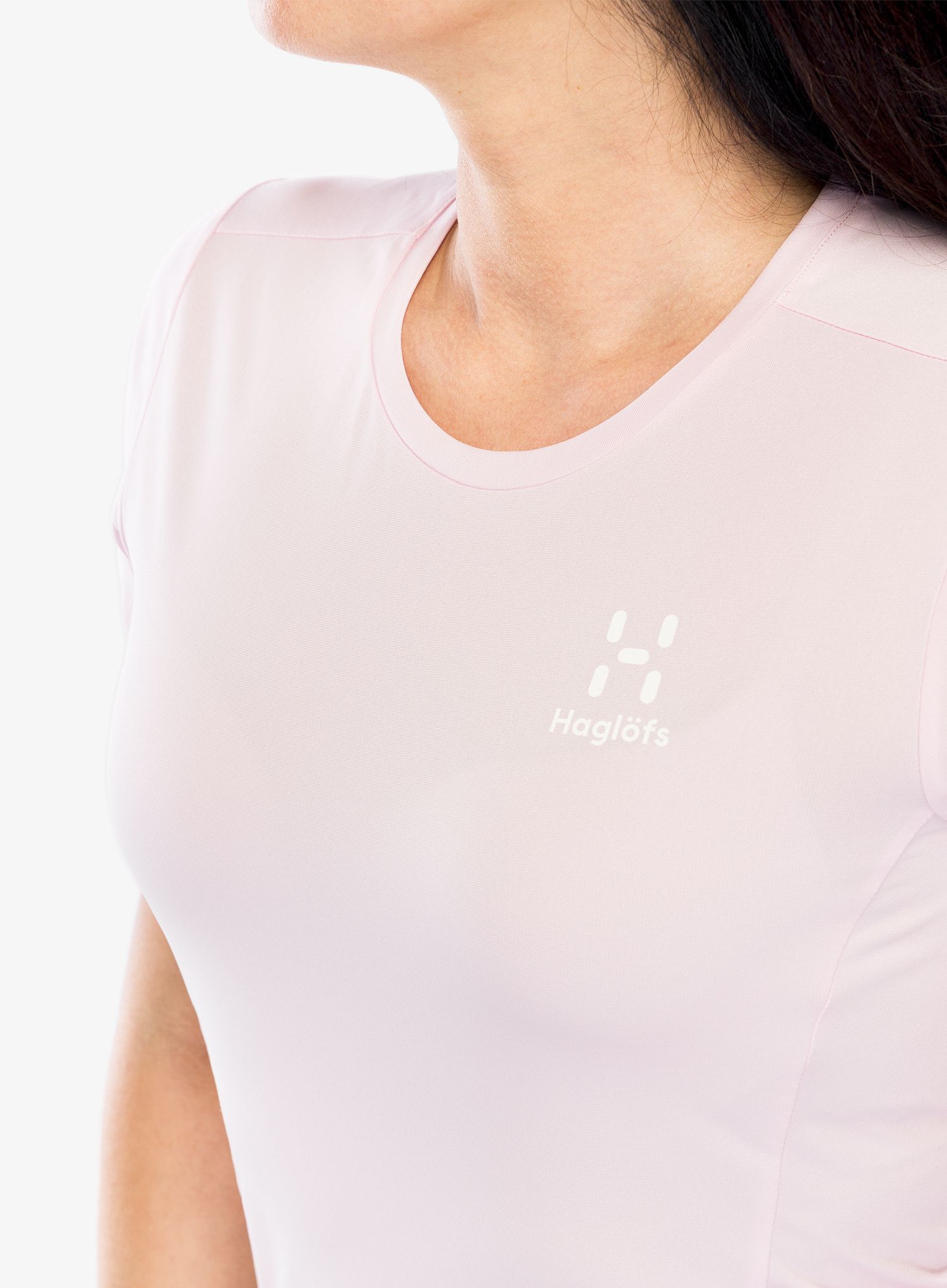 Dámské rychleschnoucí triko Haglofs L.I.M Tech Tee - fresh pink