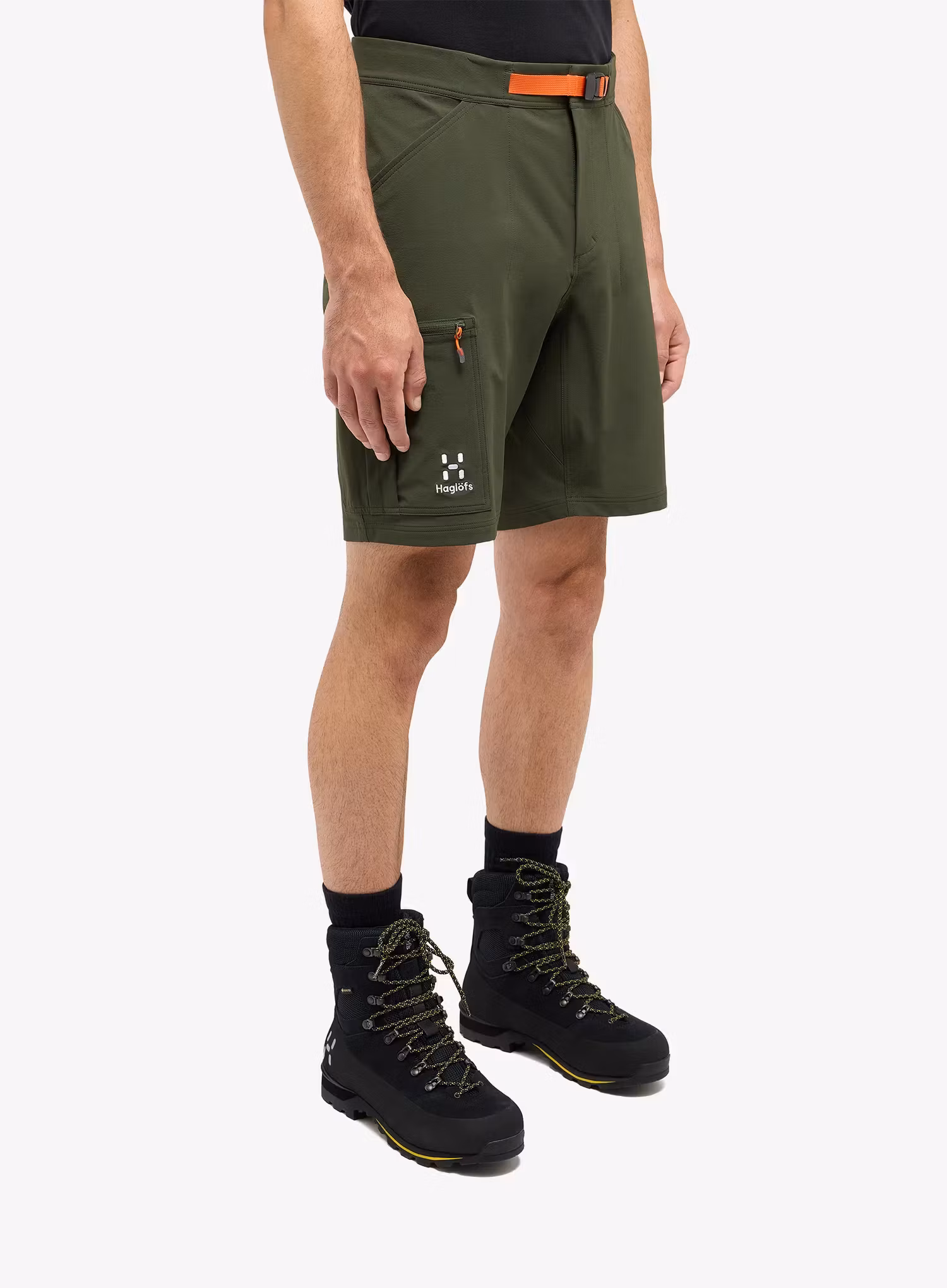 Outdoorové kraťasy Haglofs Lizard Softshell Shorts - seaweed green