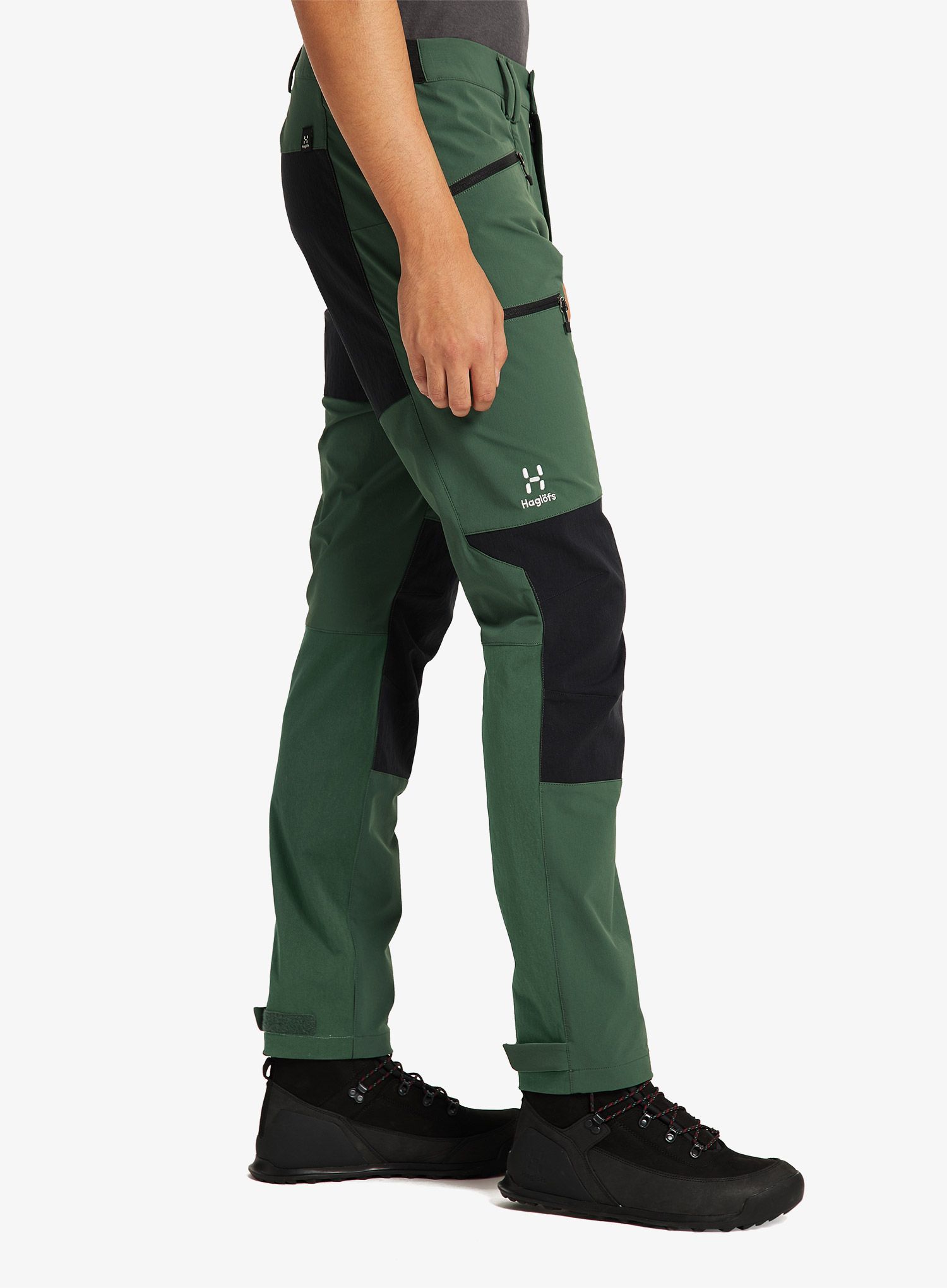 Trekové kalhoty pánské Haglofs Mid Slim Pant - fjell green/true black