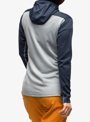 Dámská mikina na zip Haglofs ROC Flash Mid Hood - tarn blue/concrete