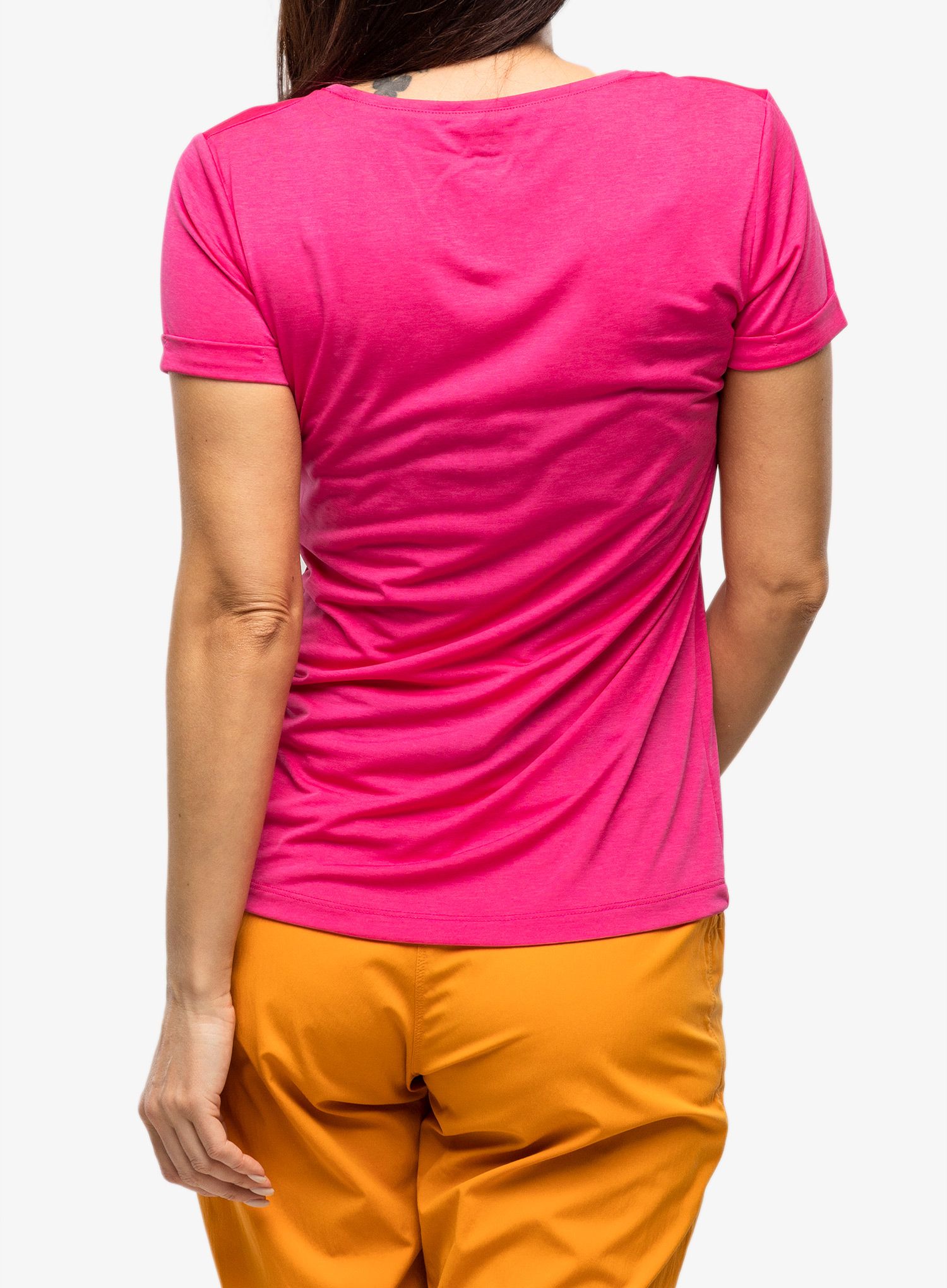 Dámské rychleschnoucí triko Haglofs Ridge Hike Tee - ultra pink