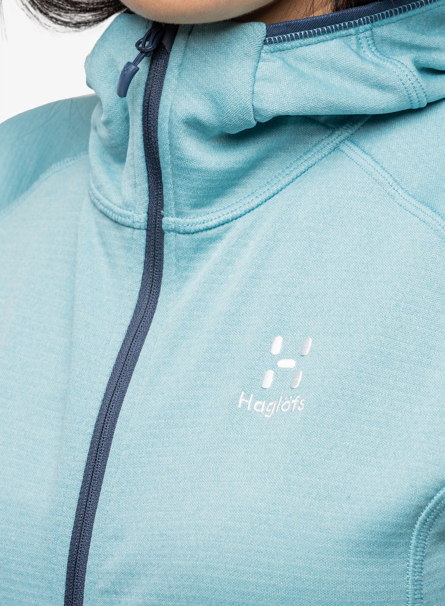Outdoor mikina dámská Haglofs Skuta Hood - frost blue