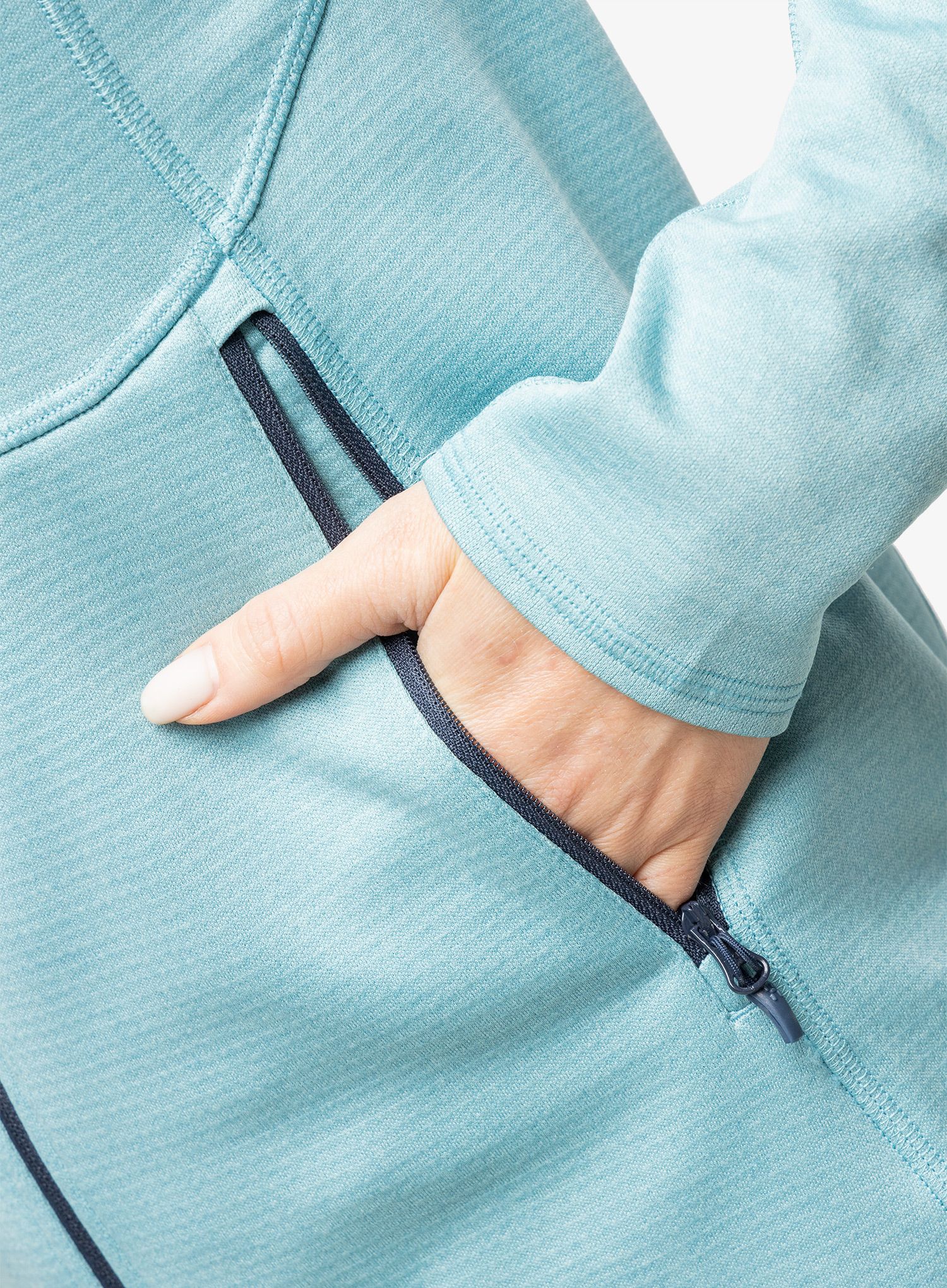 Outdoor mikina dámská Haglofs Skuta Hood - frost blue