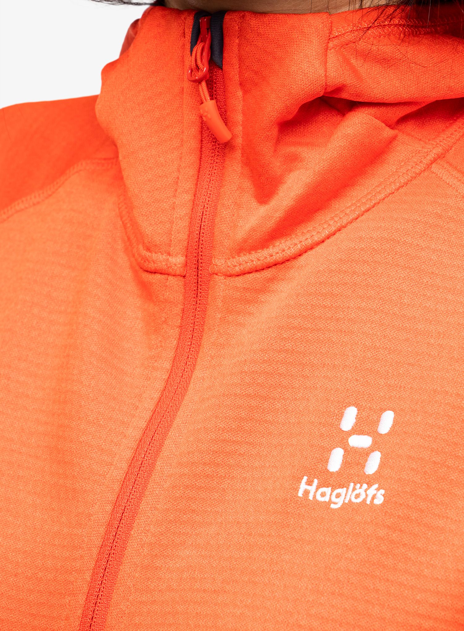 Dámská mikina na zip Haglofs Skuta Hood - poppy red