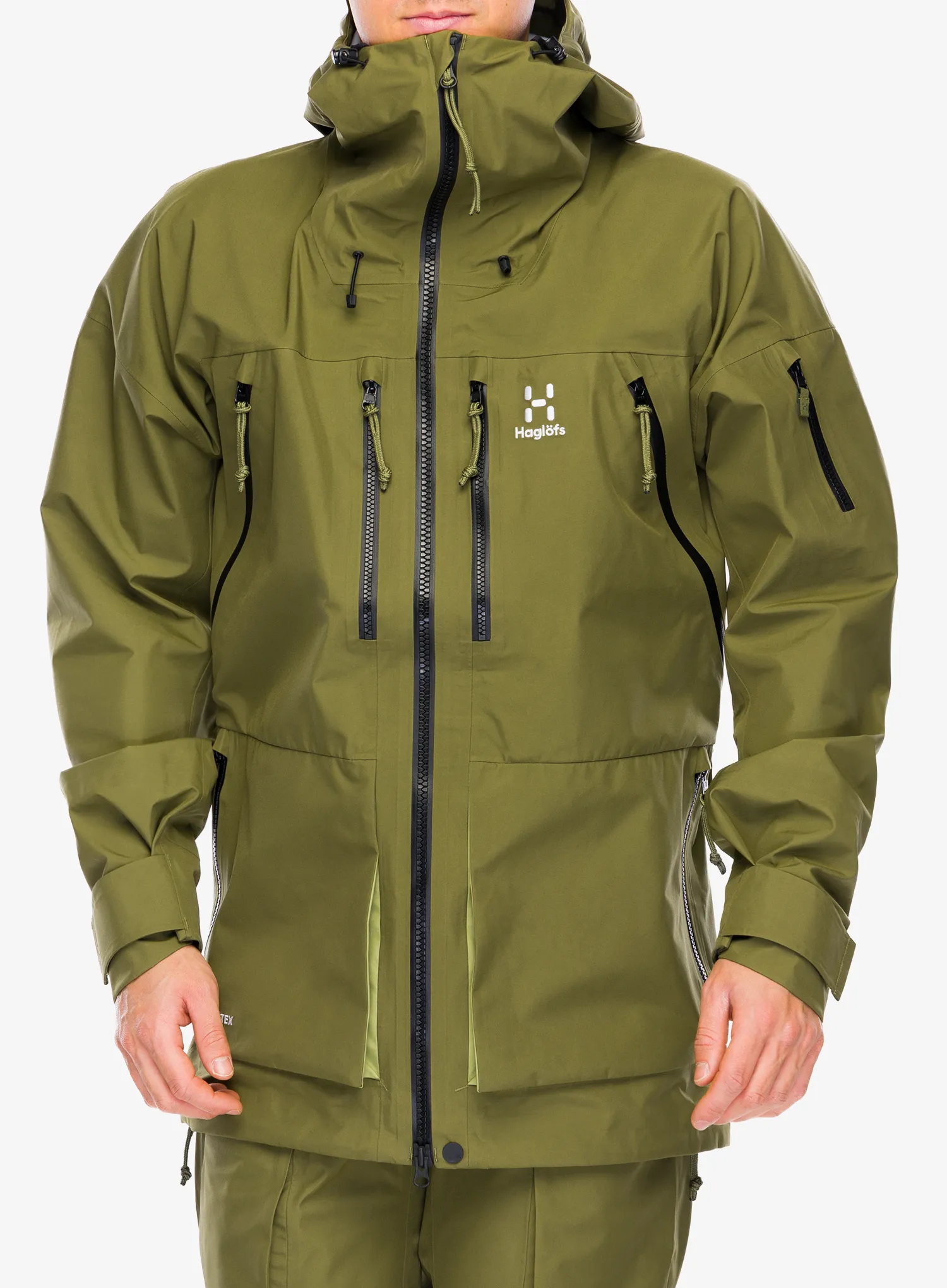 Bunda s membránou Haglofs Vassi GTX Jacket - olive green/thyme green