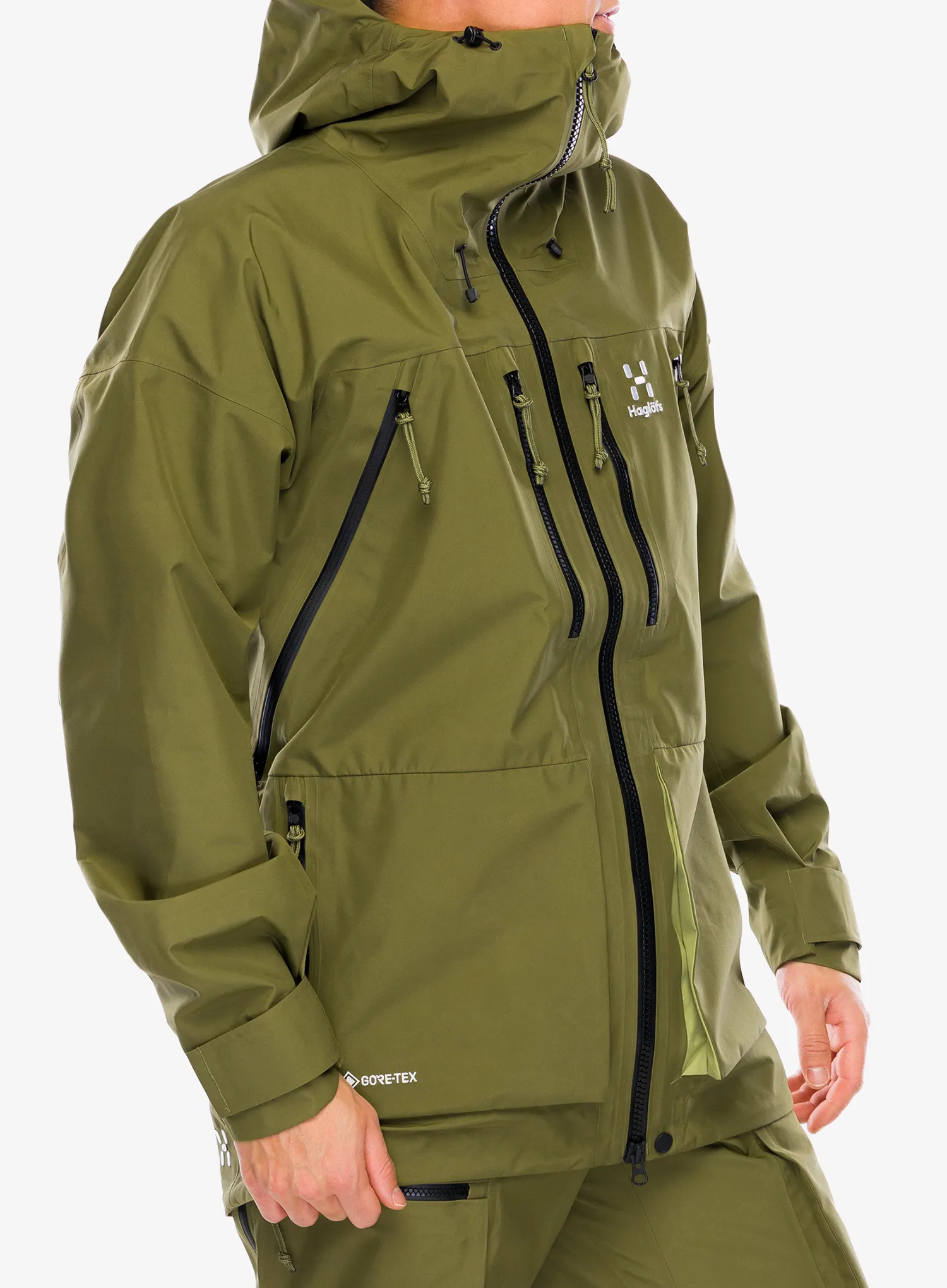 Bunda s membránou Haglofs Vassi GTX Jacket - olive green/thyme green