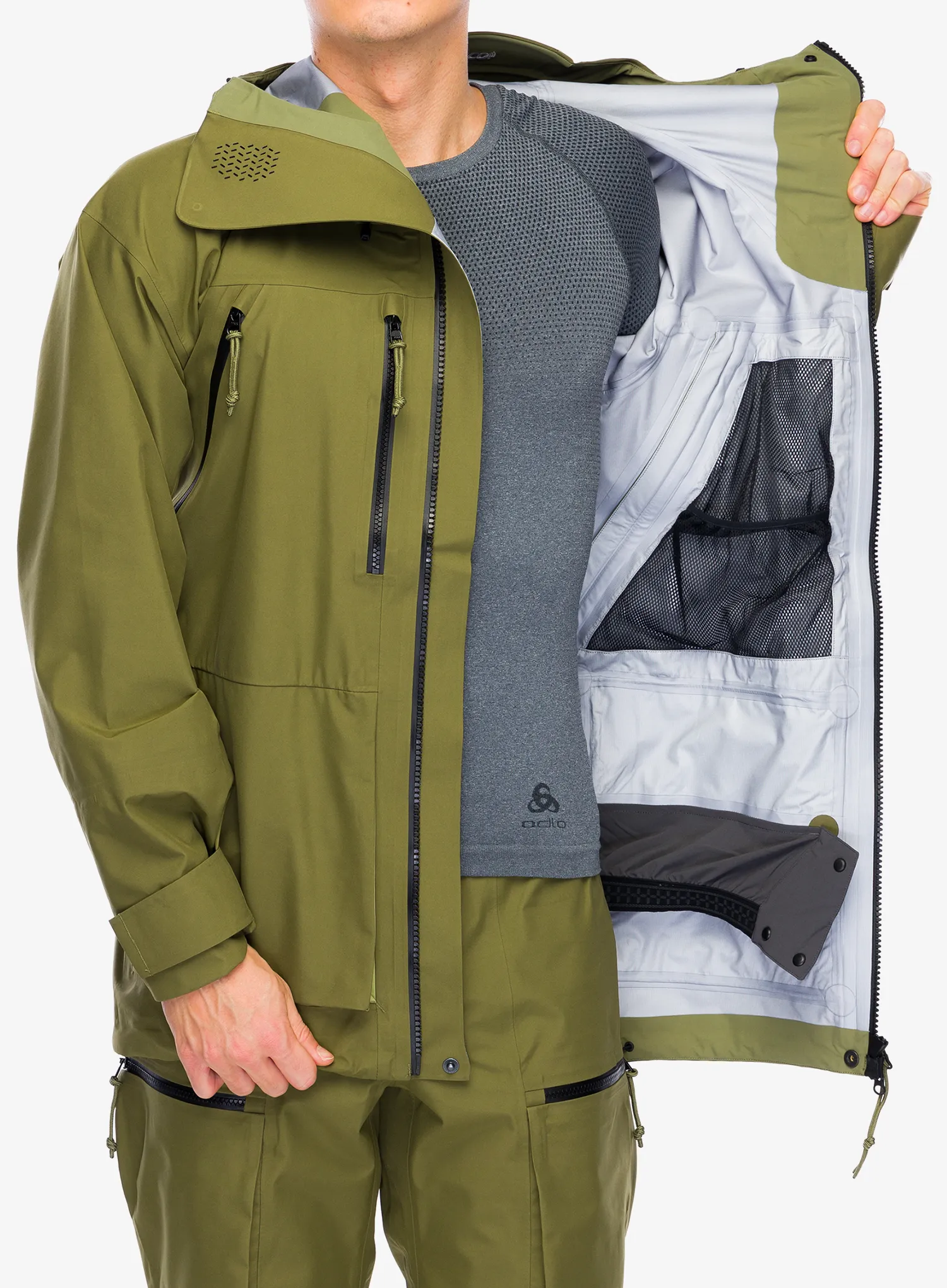 Bunda s membránou Haglofs Vassi GTX Jacket - olive green/thyme green