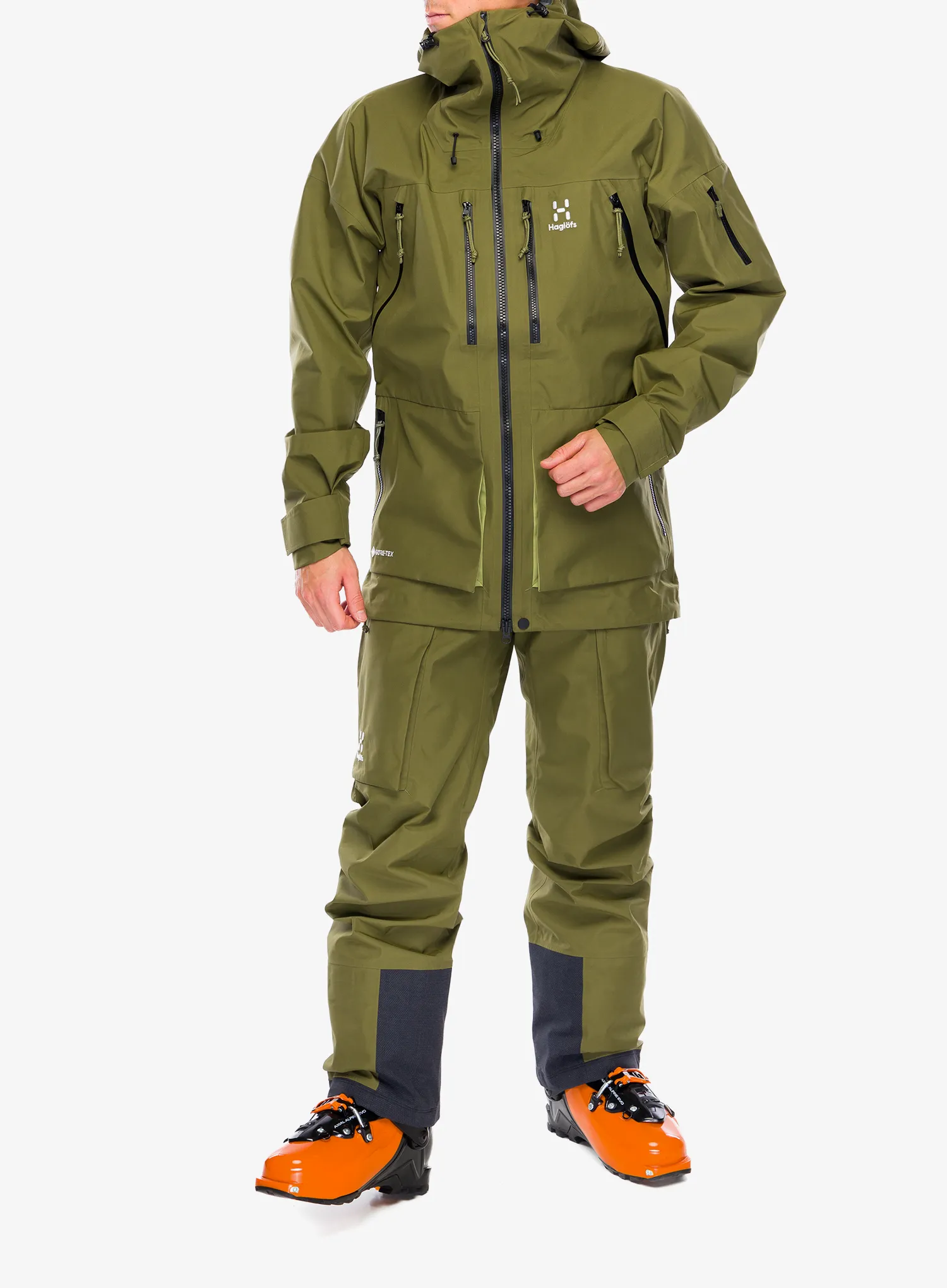 Bunda s membránou Haglofs Vassi GTX Jacket - olive green/thyme green