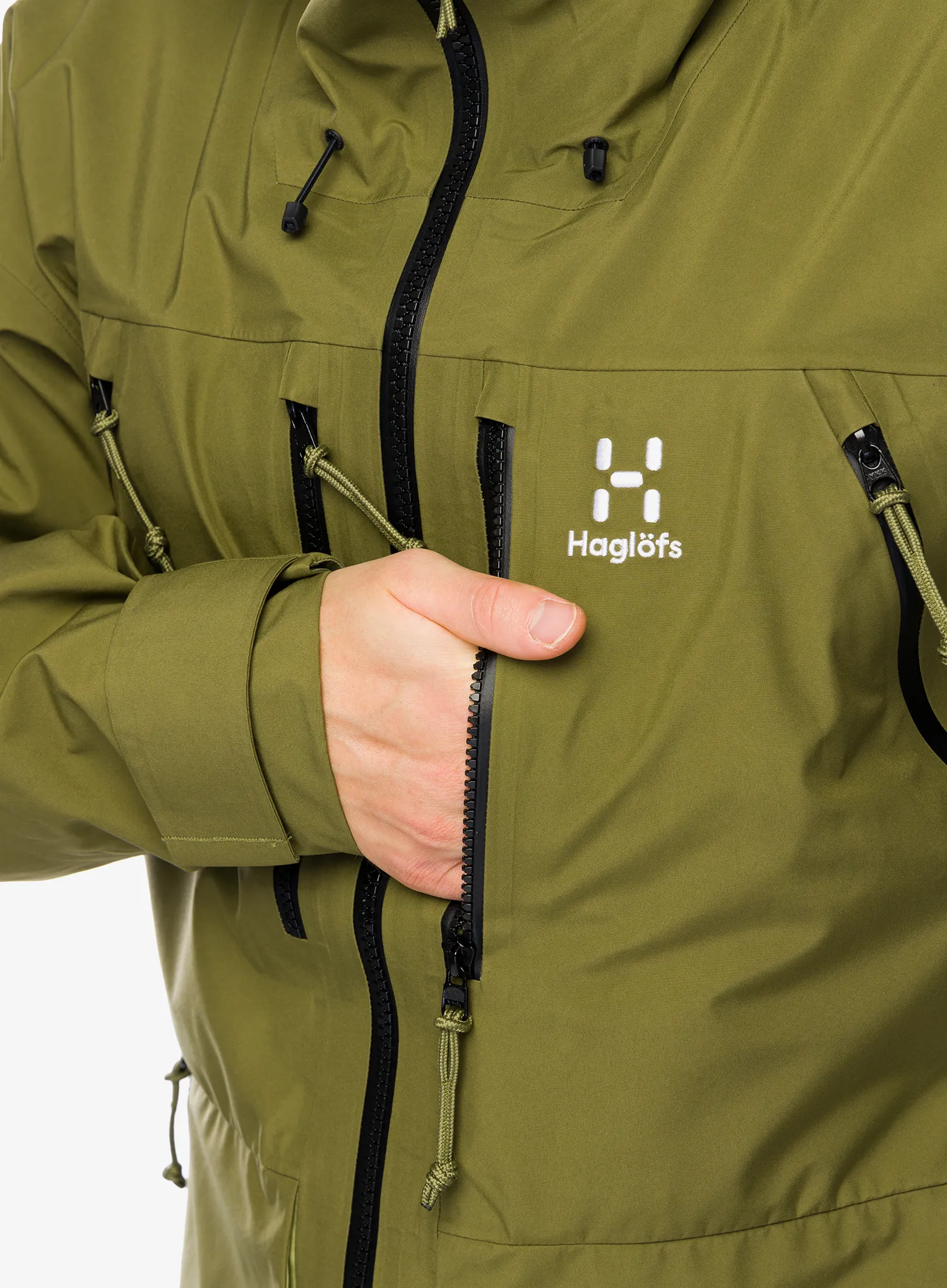 Bunda s membránou Haglofs Vassi GTX Jacket - olive green/thyme green
