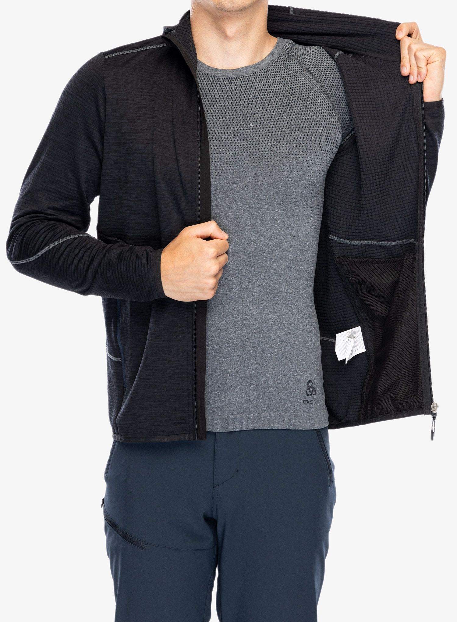 Mikina s kapucí Hannah Damar Hoody - anthracite mel