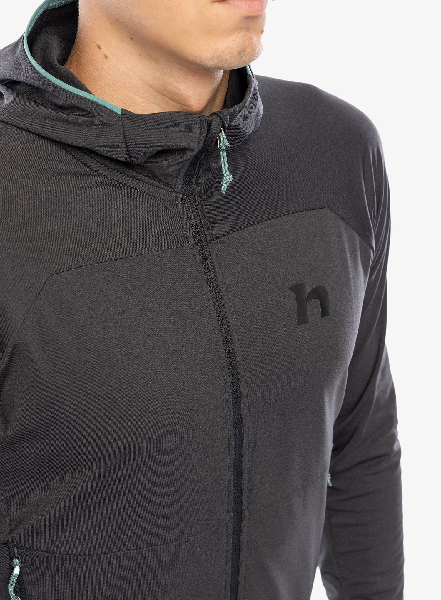 Mikina s kapucí Hannah Ethan Hoody - anthracite mel