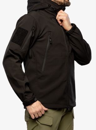 Taktická bunda Helikon-Tex Gunfighter Jacket Shark Skin Windblocker - black