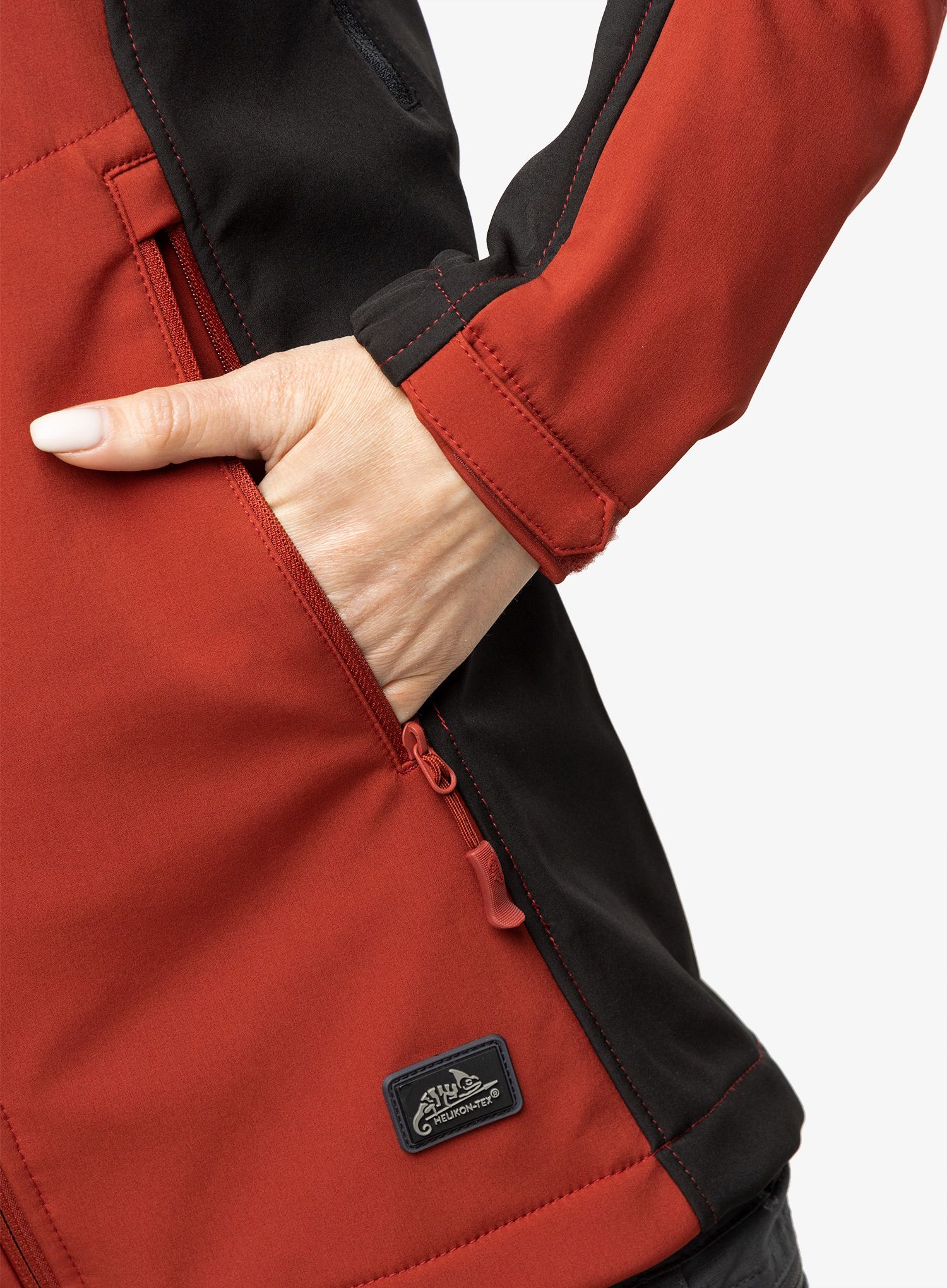 Softshellová bunda dámská Helikon-Tex Gunfighter Woman's Jacket - crimson sky/black