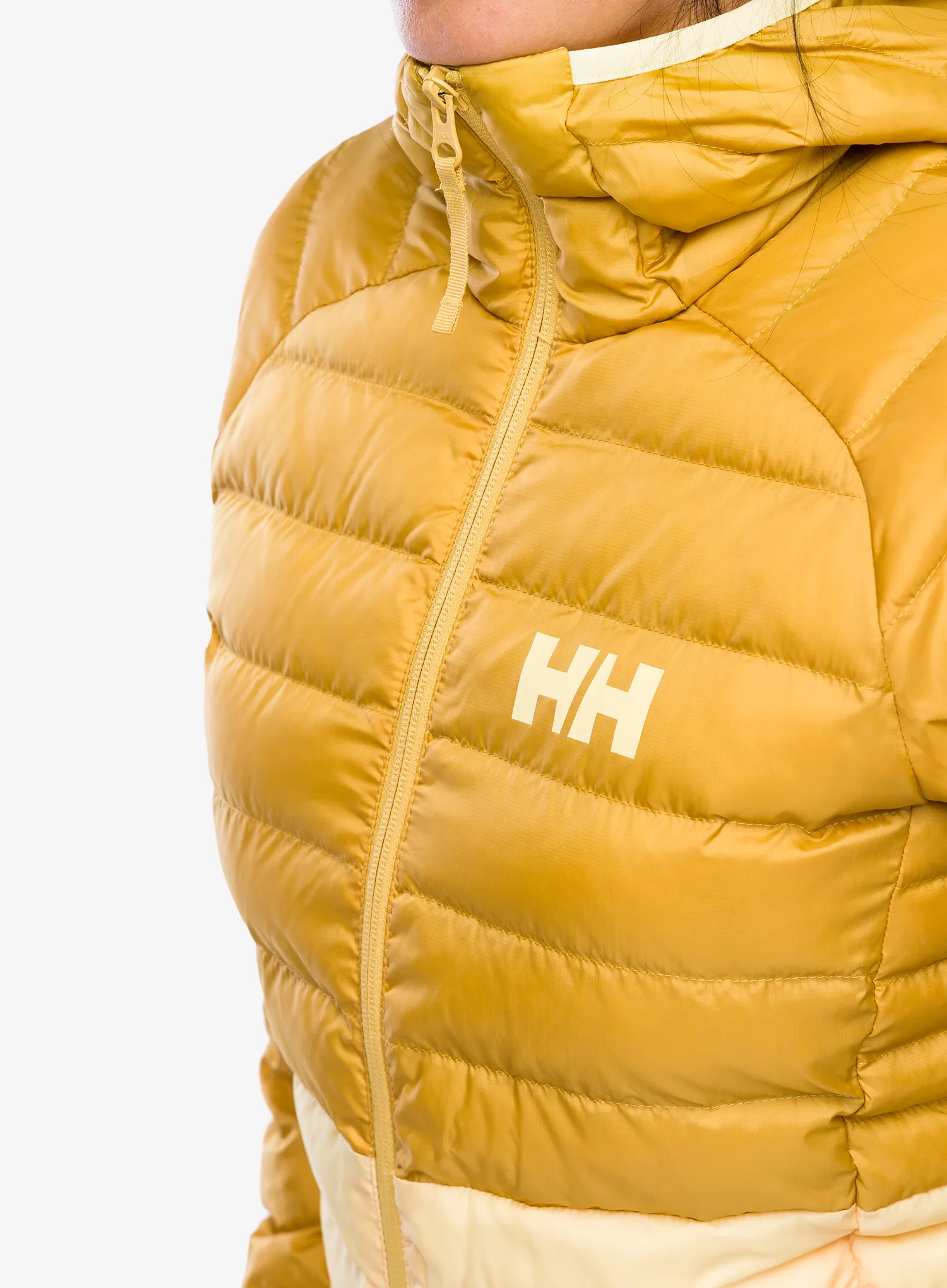 Zateplená bunda dámská Helly Hansen Banff Hooded Insulator - yellow cream/sand