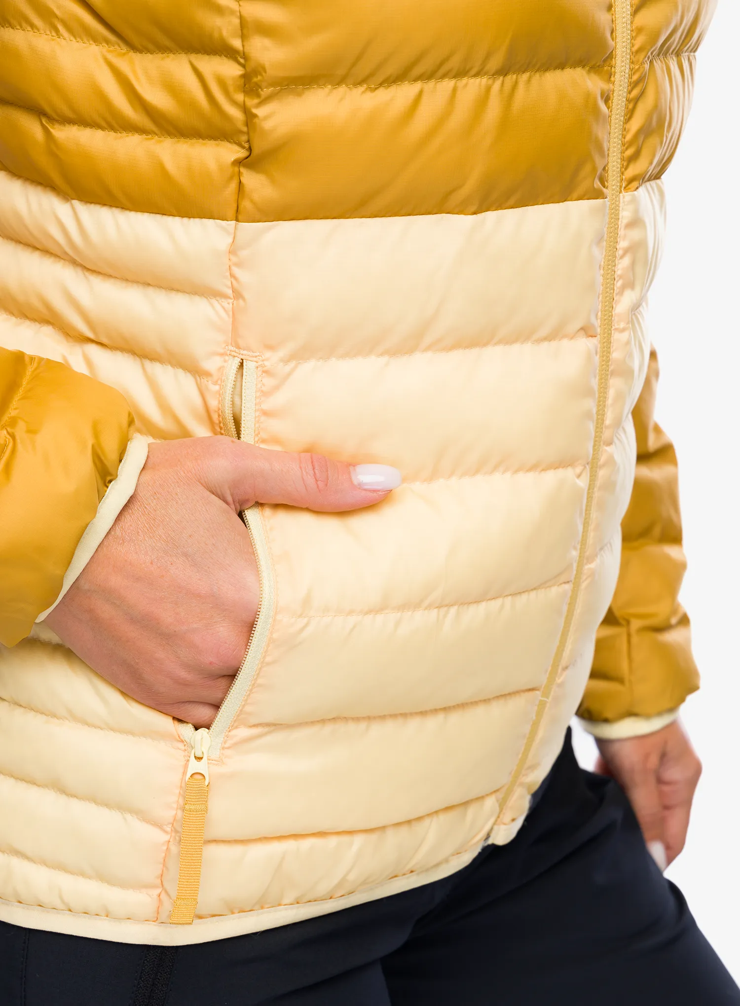 Zateplená bunda dámská Helly Hansen Banff Hooded Insulator - yellow cream/sand