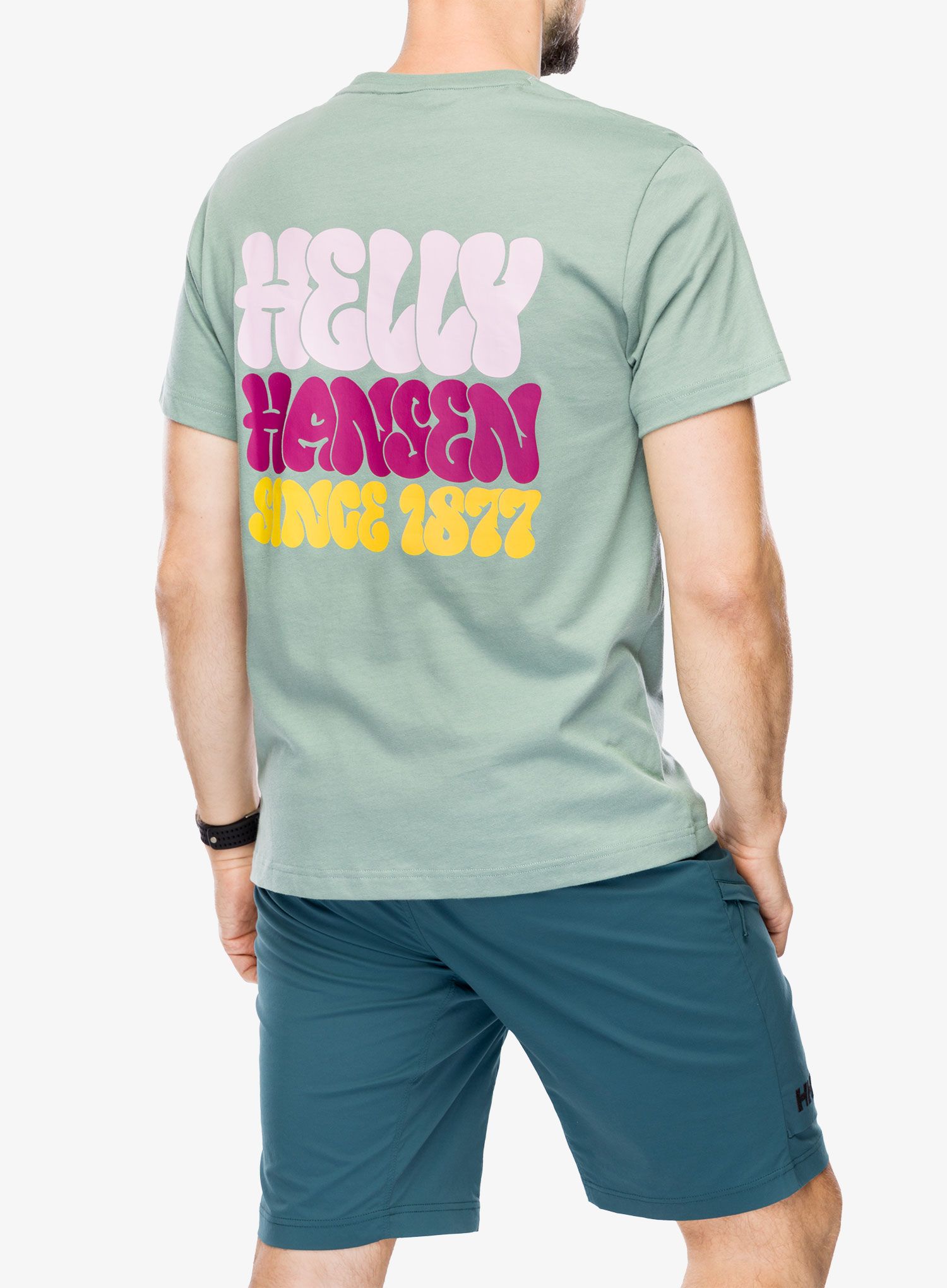 Tričko s potiskem Helly Hansen Core Graphic T-Shirt - cactus
