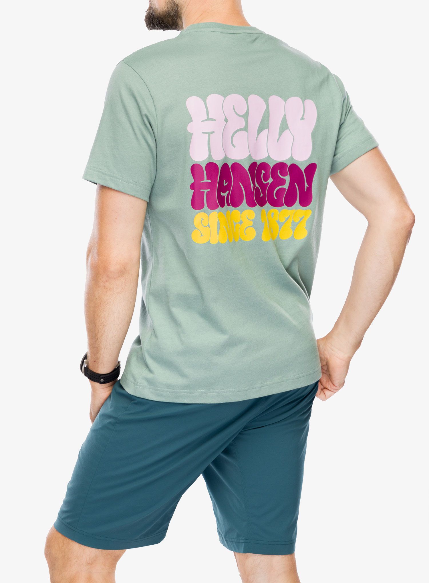 Tričko s potiskem Helly Hansen Core Graphic T-Shirt - cactus