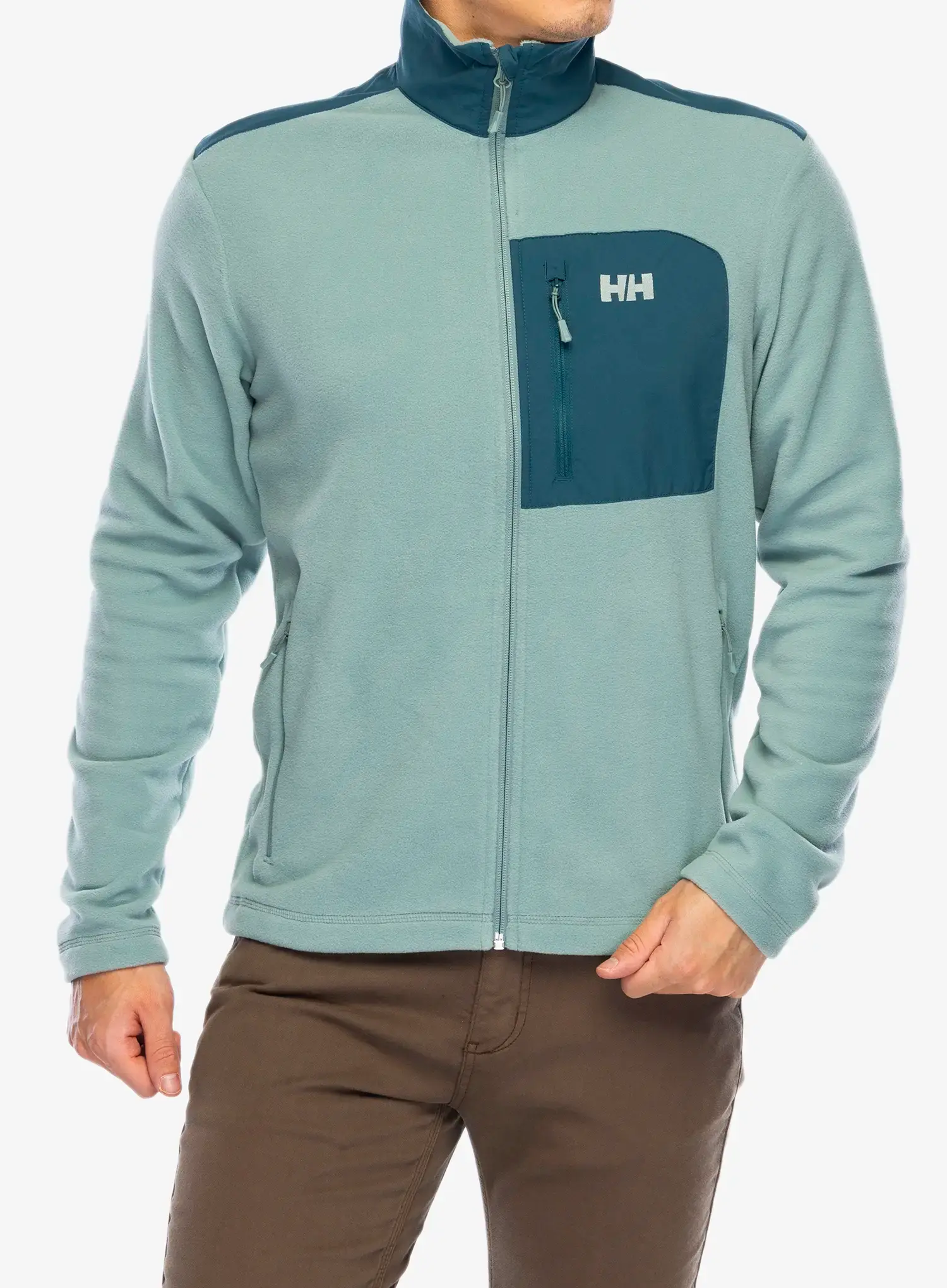 Mikina se zipem Helly Hansen Daybreaker Block Jacket - cactus