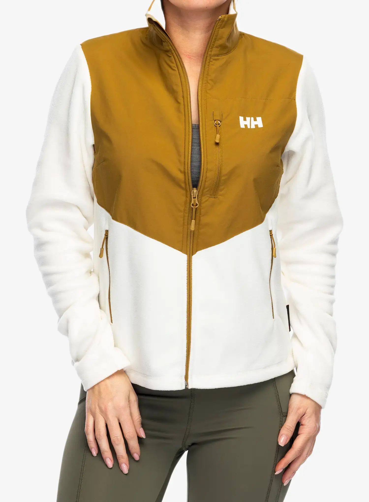 Dámská mikina se zipem Helly Hansen Daybreaker Block Jacket - snow
