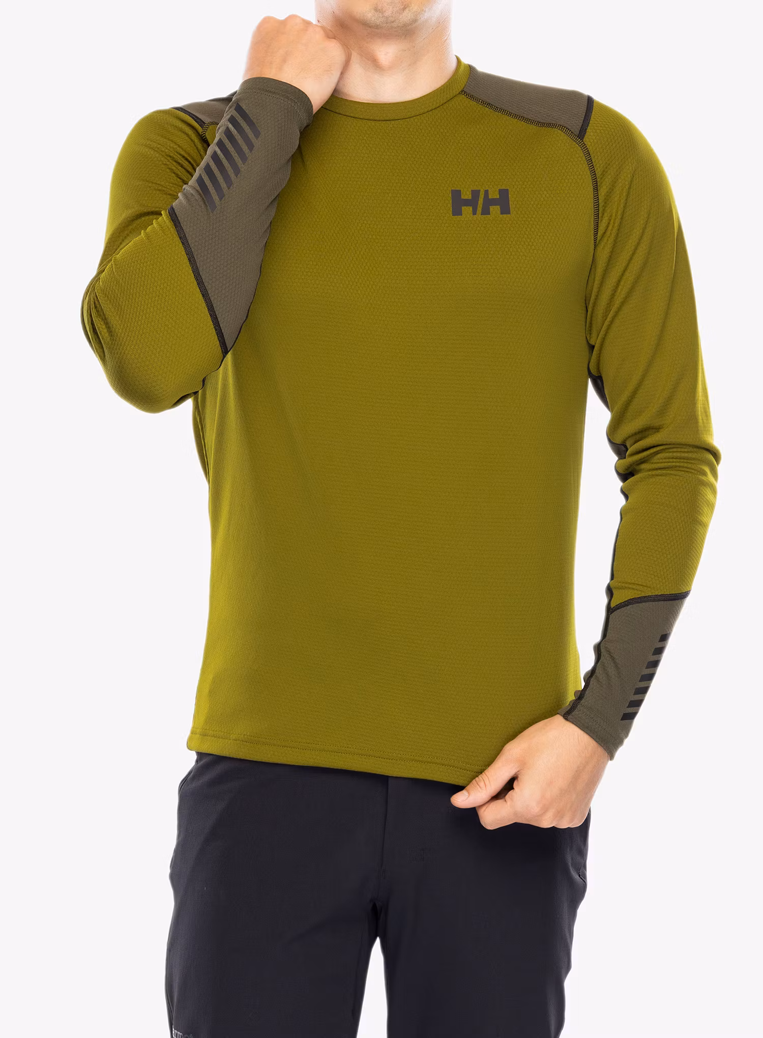 Funkční mikina pánská Helly Hansen LIFA Active Crew - olive green