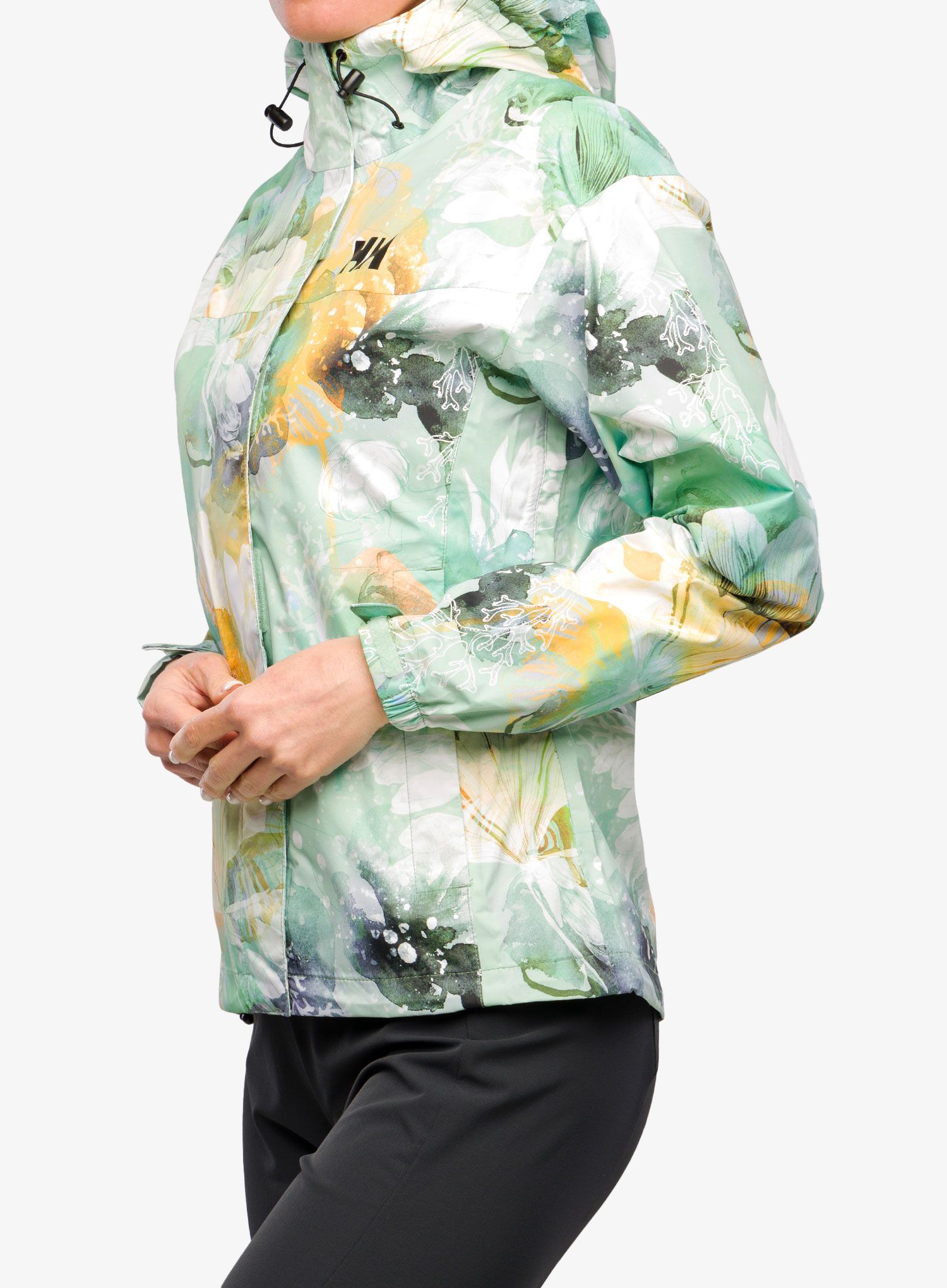 Dámská bunda do deště Helly Hansen Loke Print Jacket - jade esra