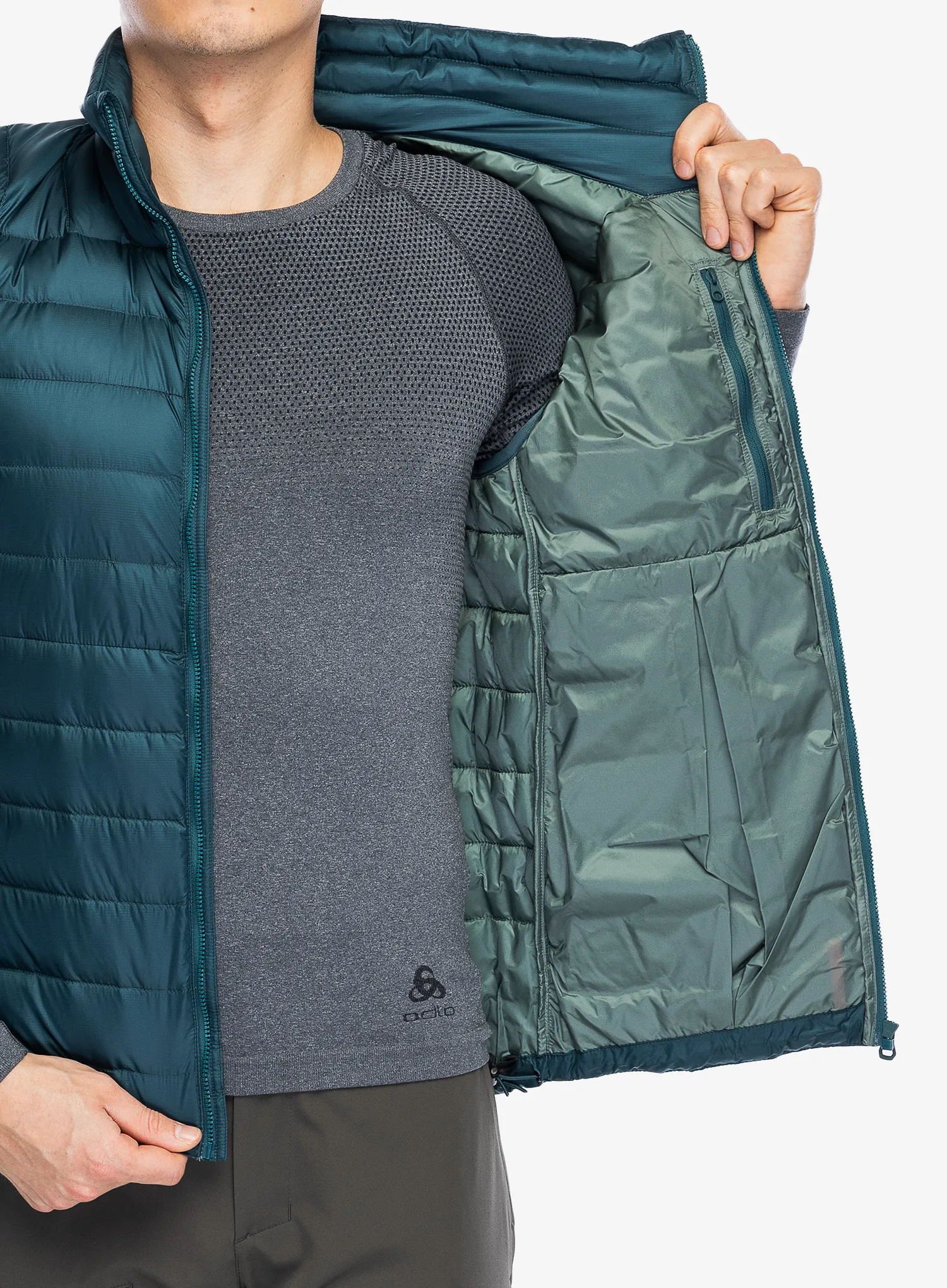 Péřová vesta Helly Hansen Verglas Down Vest 2.0 - dark creek