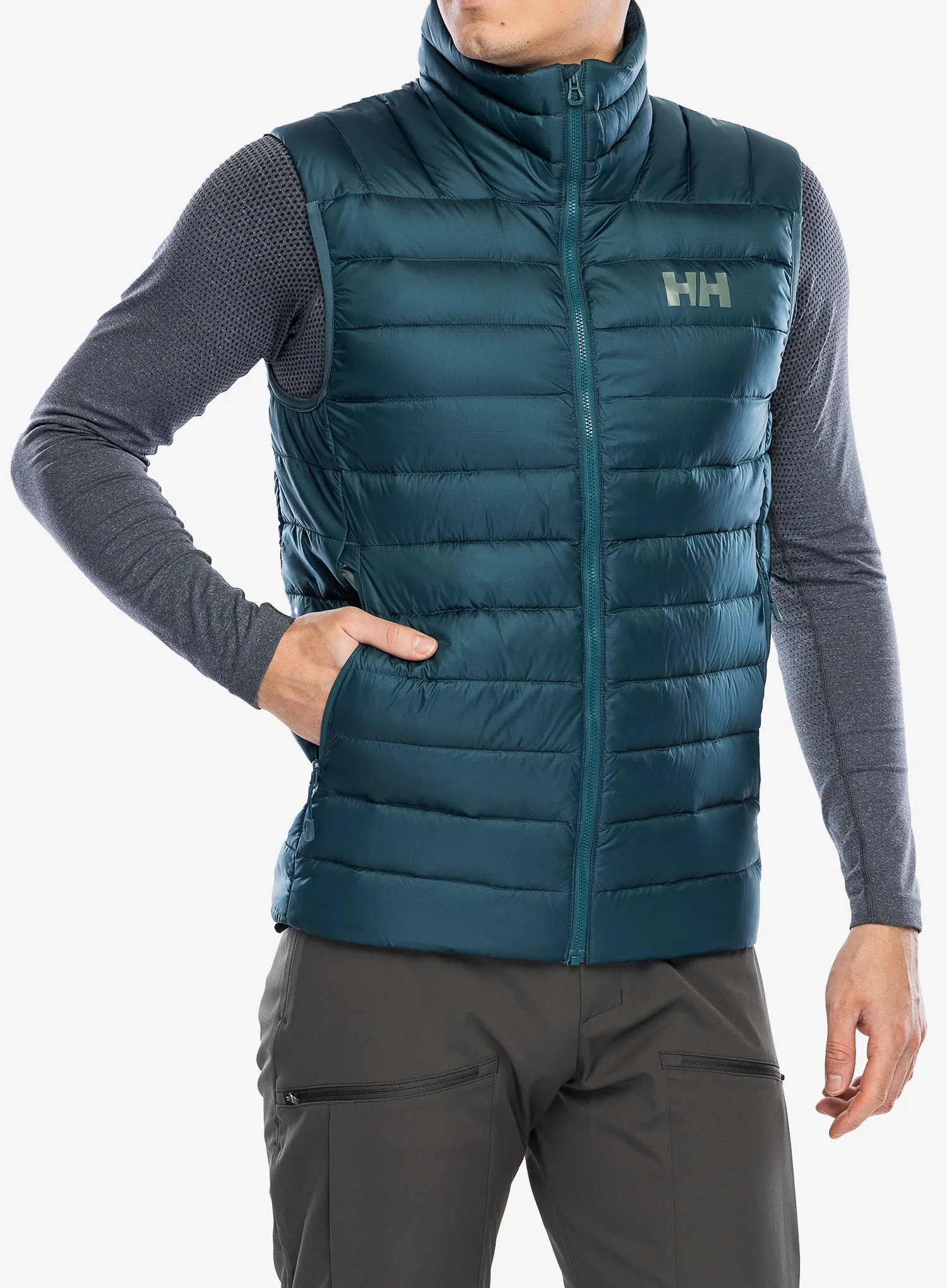 Péřová vesta Helly Hansen Verglas Down Vest 2.0 - dark creek