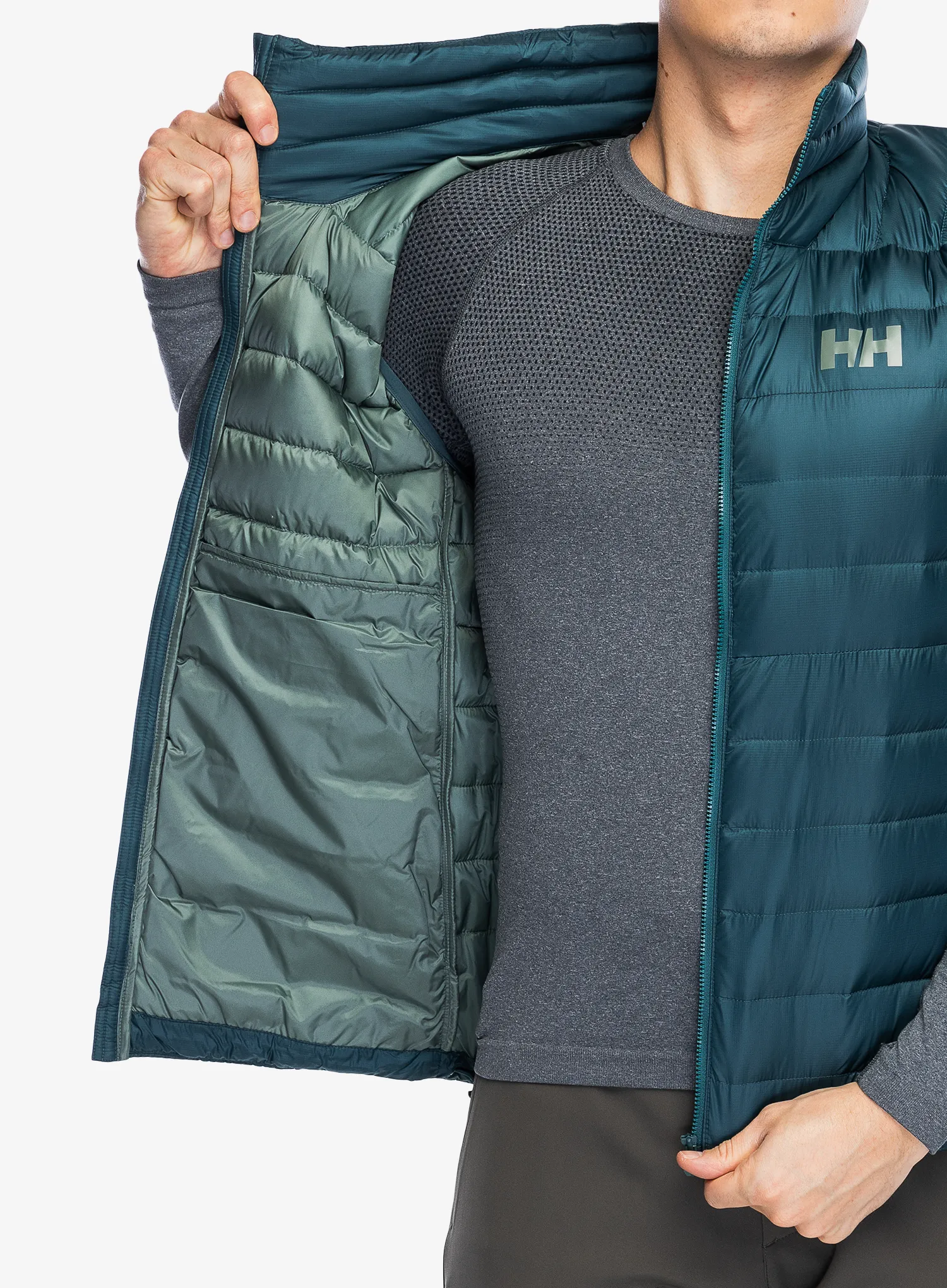 Péřová vesta Helly Hansen Verglas Down Vest 2.0 - dark creek