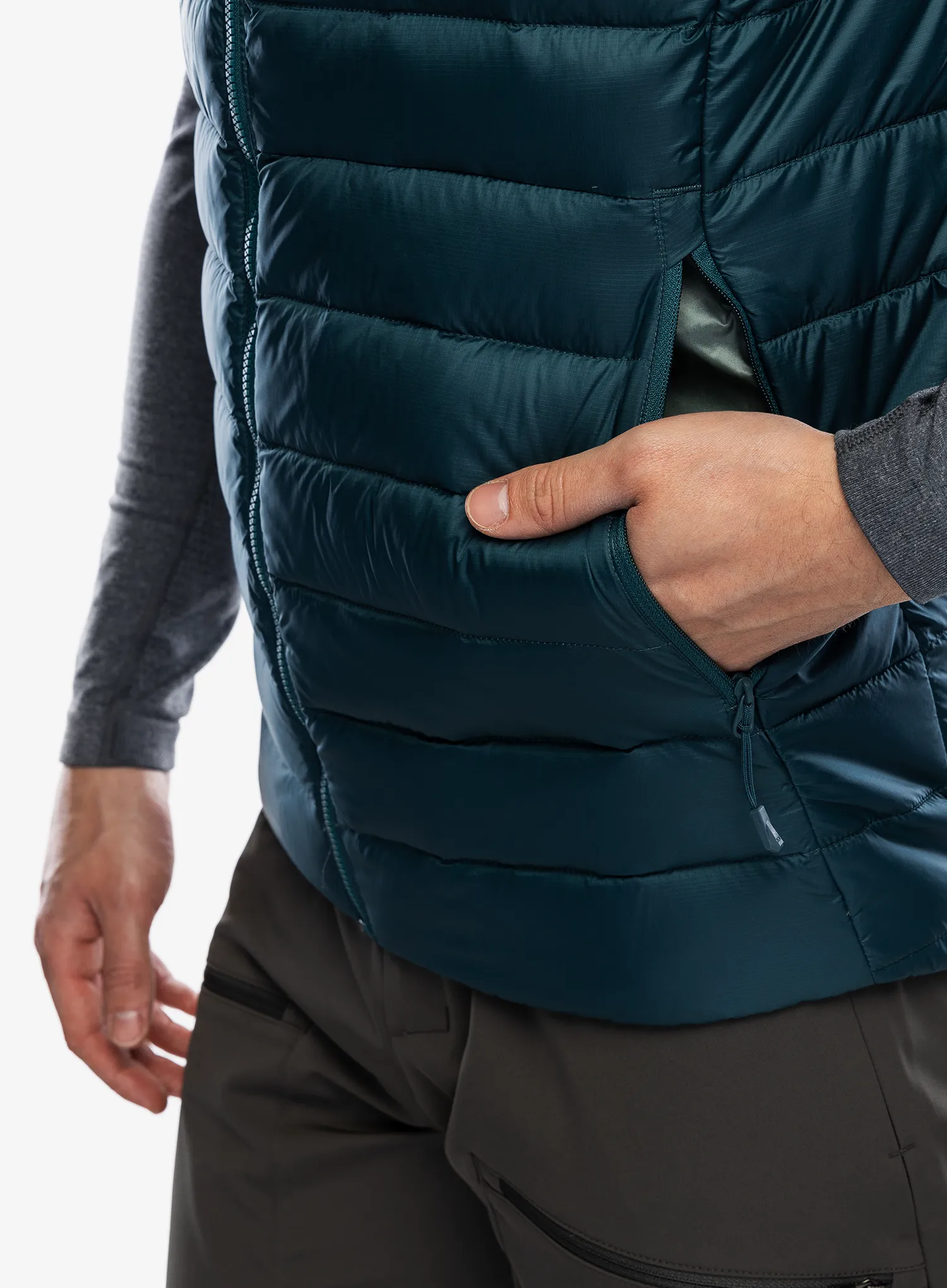 Péřová vesta Helly Hansen Verglas Down Vest 2.0 - dark creek