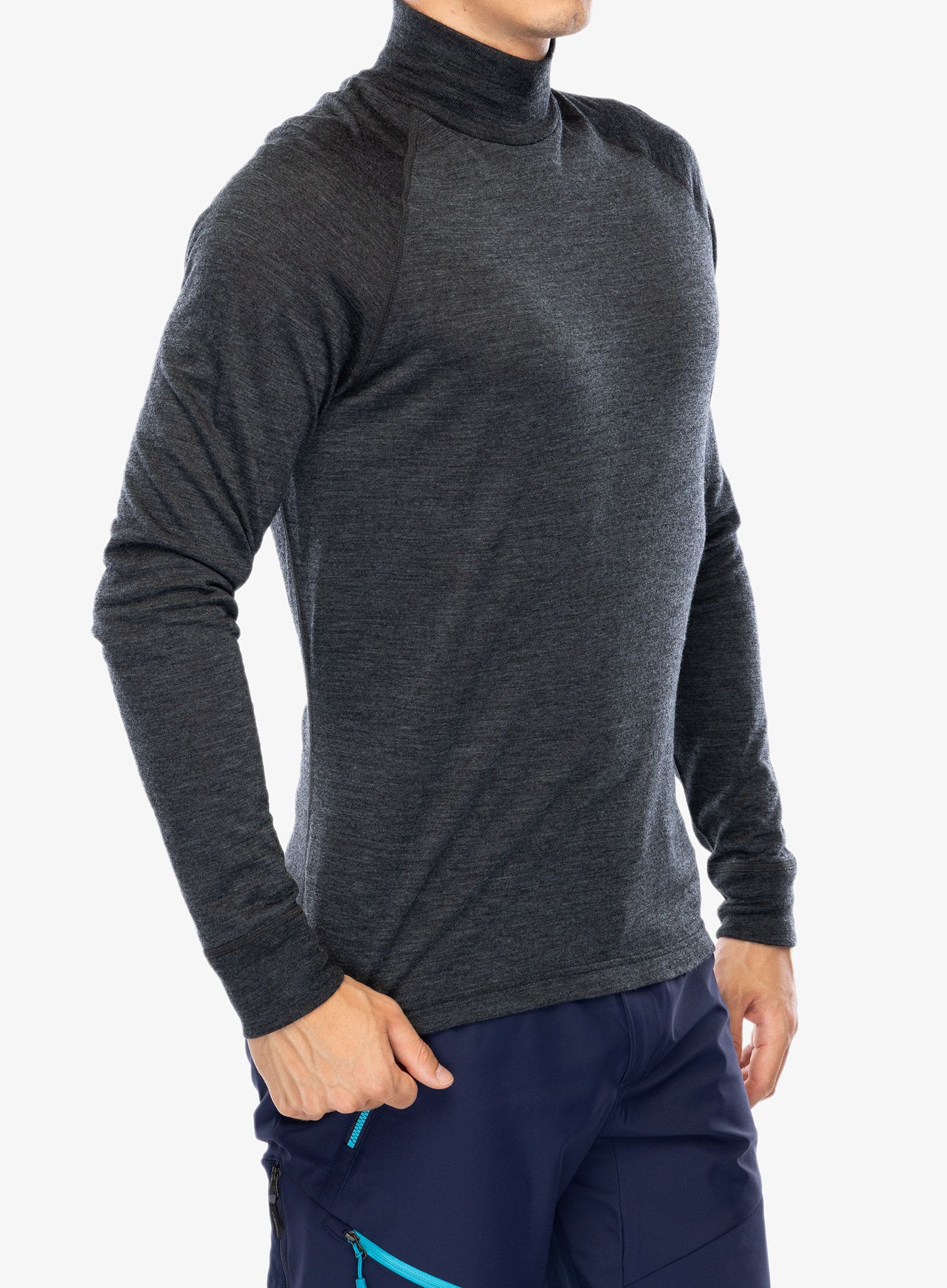 Funkční mikina Houdini Activist Turtleneck - true black